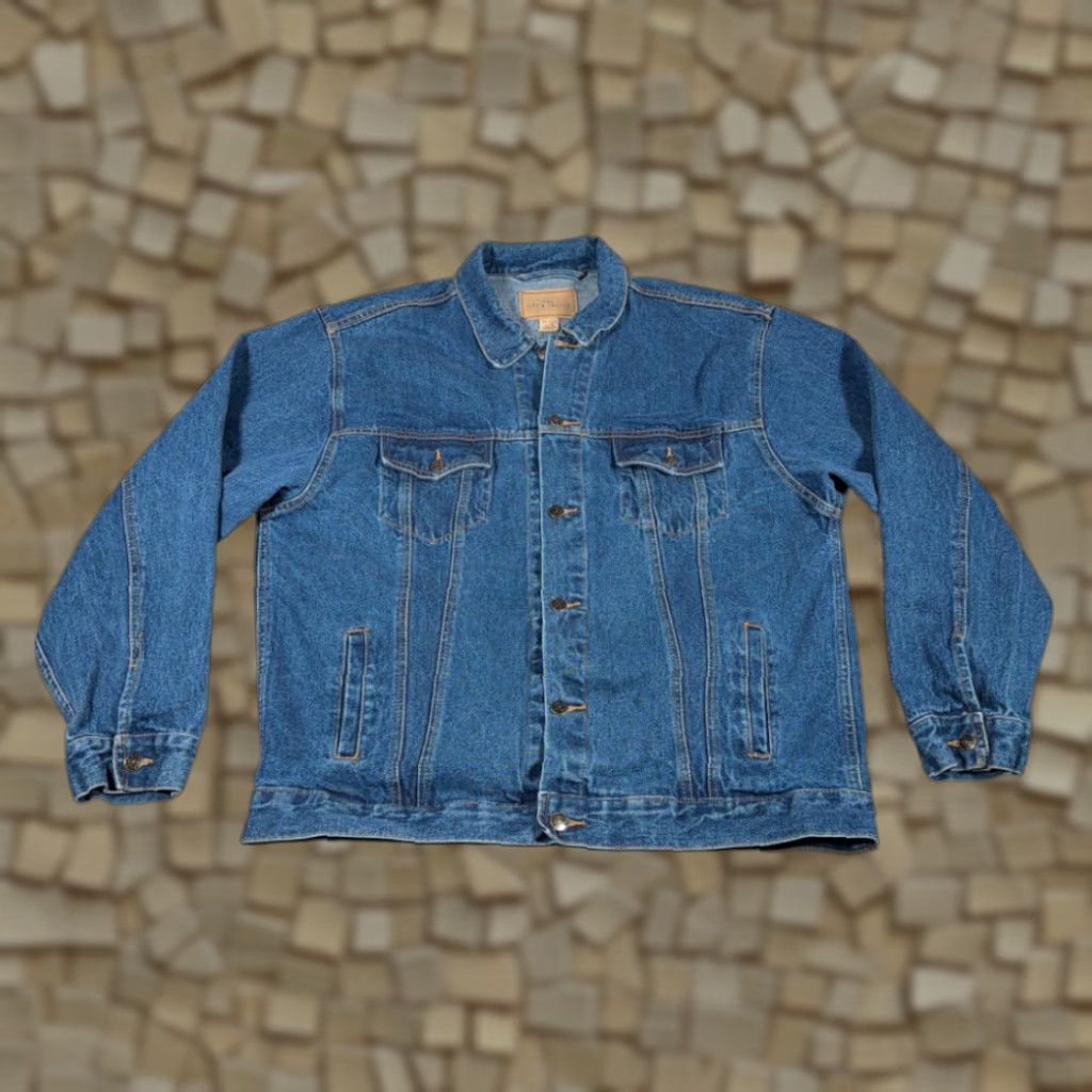 Rails VINTAGE Open Trails Jacket Denim Blue XL Adults Regular XL, Open Trails, Denim, Jacket, Vintage, 90s, Y2K, Casual, Workwear, Travel, Mens Size US 36 / EU 52 - 1 Thumbnail