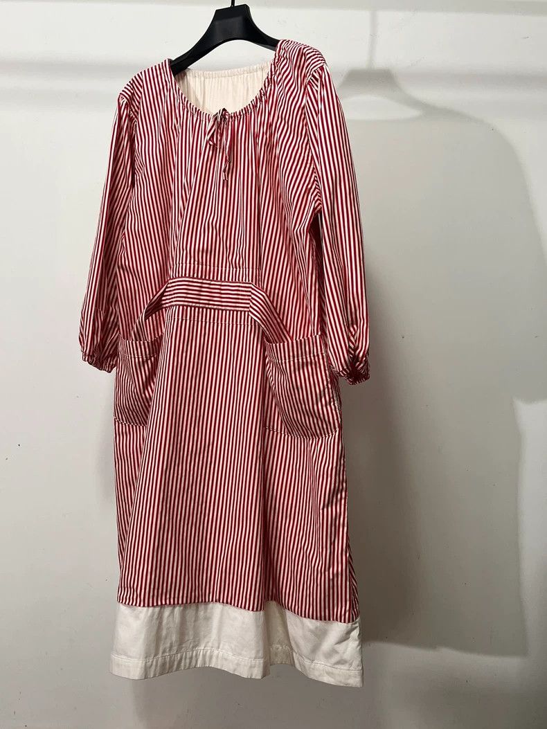 Comme des Garcons Comme Des Garcons Striped Draped Dress Size XS / US 0-2 / IT 36-38 - 2 Thumbnail