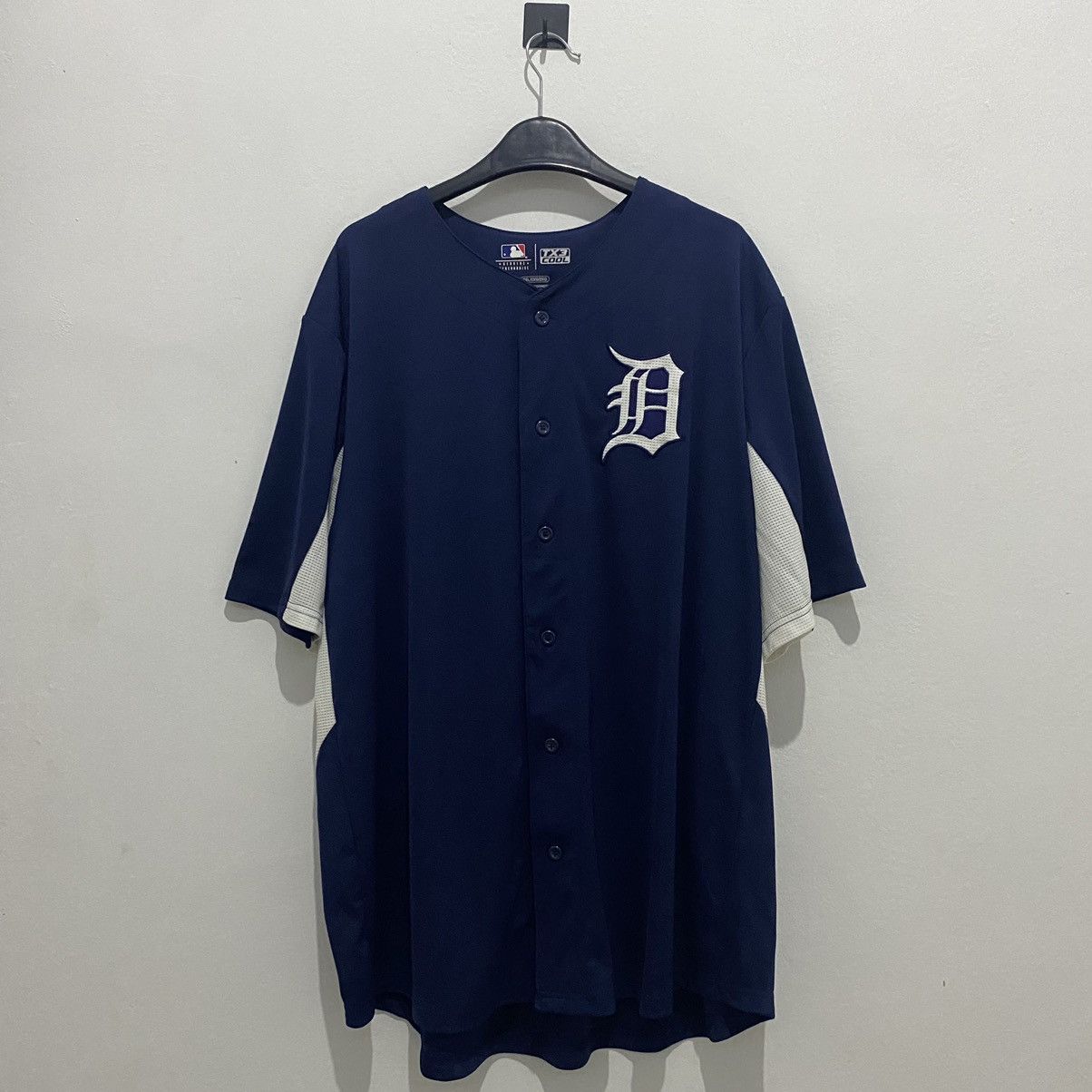 MLB Vintage Majestic Detroit Tigers Blue Baseball Jersey XXL Size US XXL / EU 58 / 5 - 1 Thumbnail
