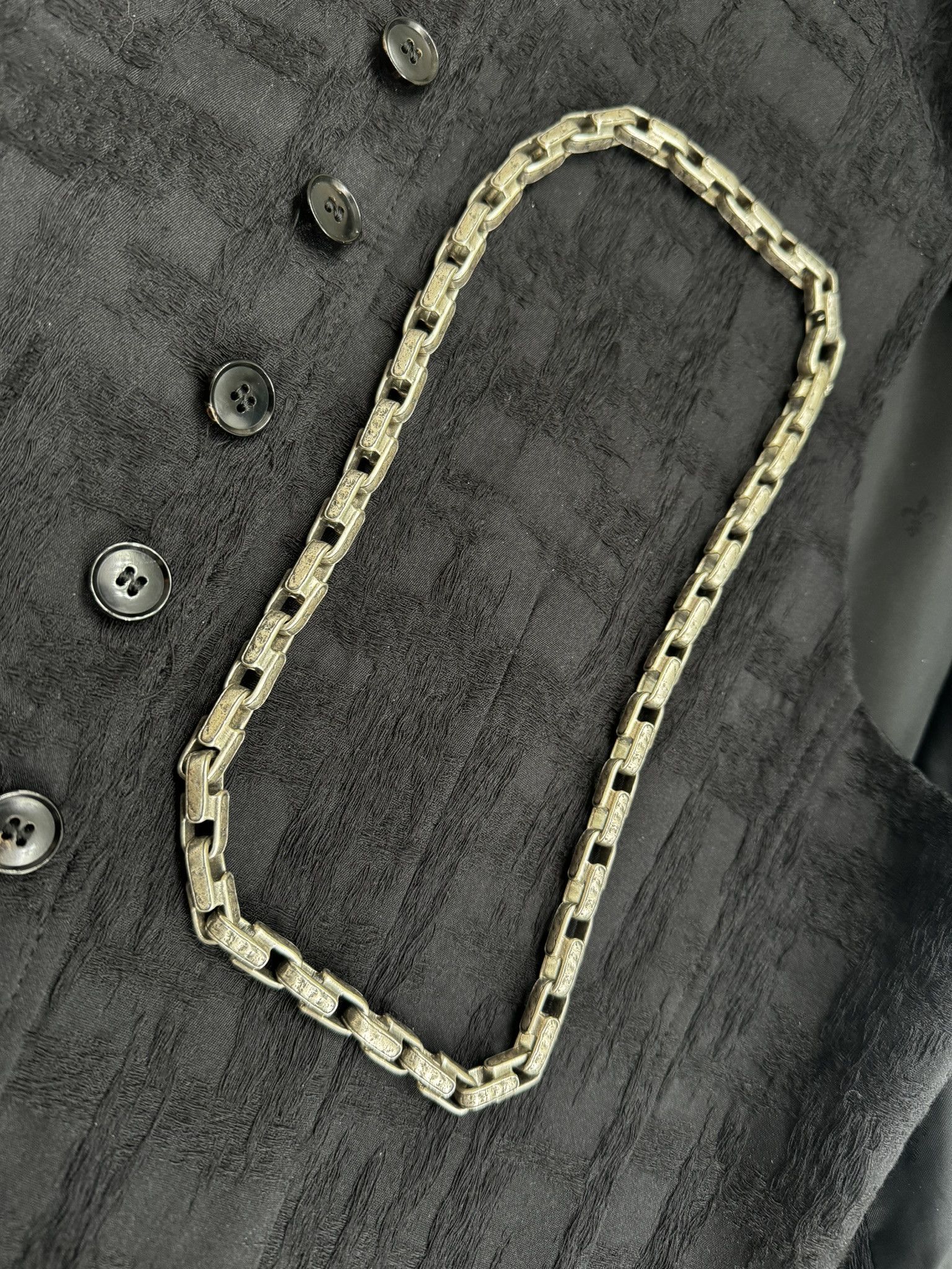 John Varvatos JOHN VARVATOS Distressed"Chain Necklace in .925 MSRP $1598 Size ONE SIZE - 1 Thumbnail