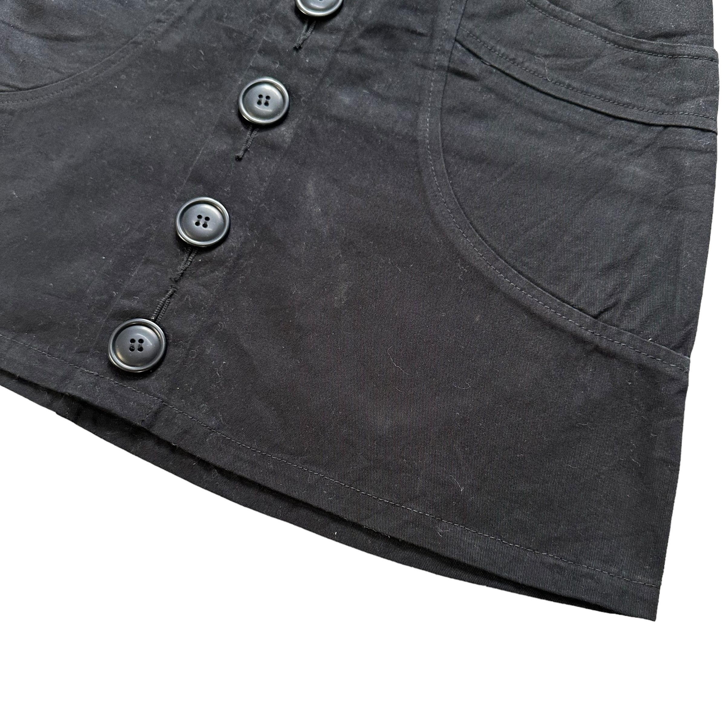 Sunao Kuwahara Sunao Kuwahara Cotton Straight Button Mini Skirt #A26-0584 Size 29" - 3 Thumbnail
