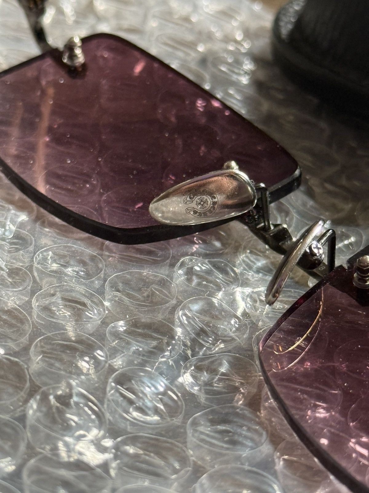 Chrome Hearts Deep II ebony frames (white/purp) Size ONE SIZE - 9 Thumbnail