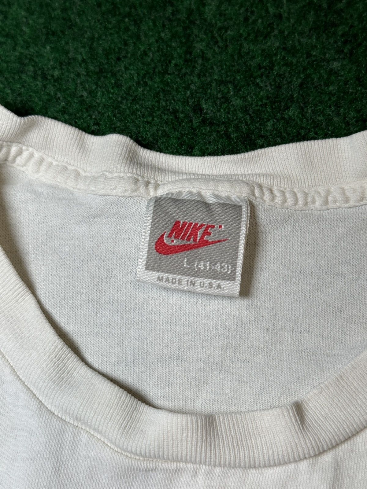 Jordan Brand × Nike × Vintage Vintage 80s 90s Nike Jordan Grey Tag ICONIC Graphic T Shirt Size US L / EU 52-54 / 3 - 4 Thumbnail