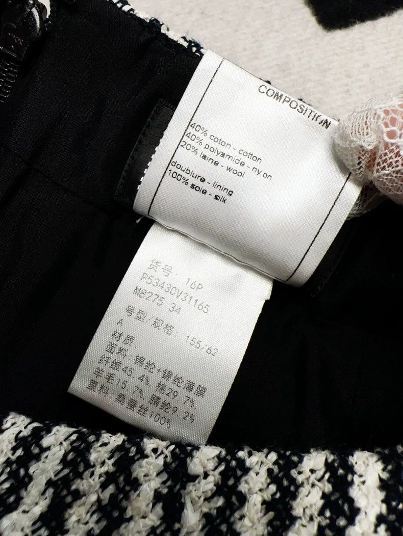 Chanel Chanel 16p black and white twill woven coat Size XXS / US 00 / IT 34 - 8 Thumbnail