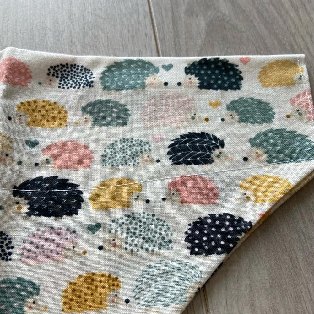 Designer Hedgehog Dog Bandana Size ONE SIZE - 2 Thumbnail