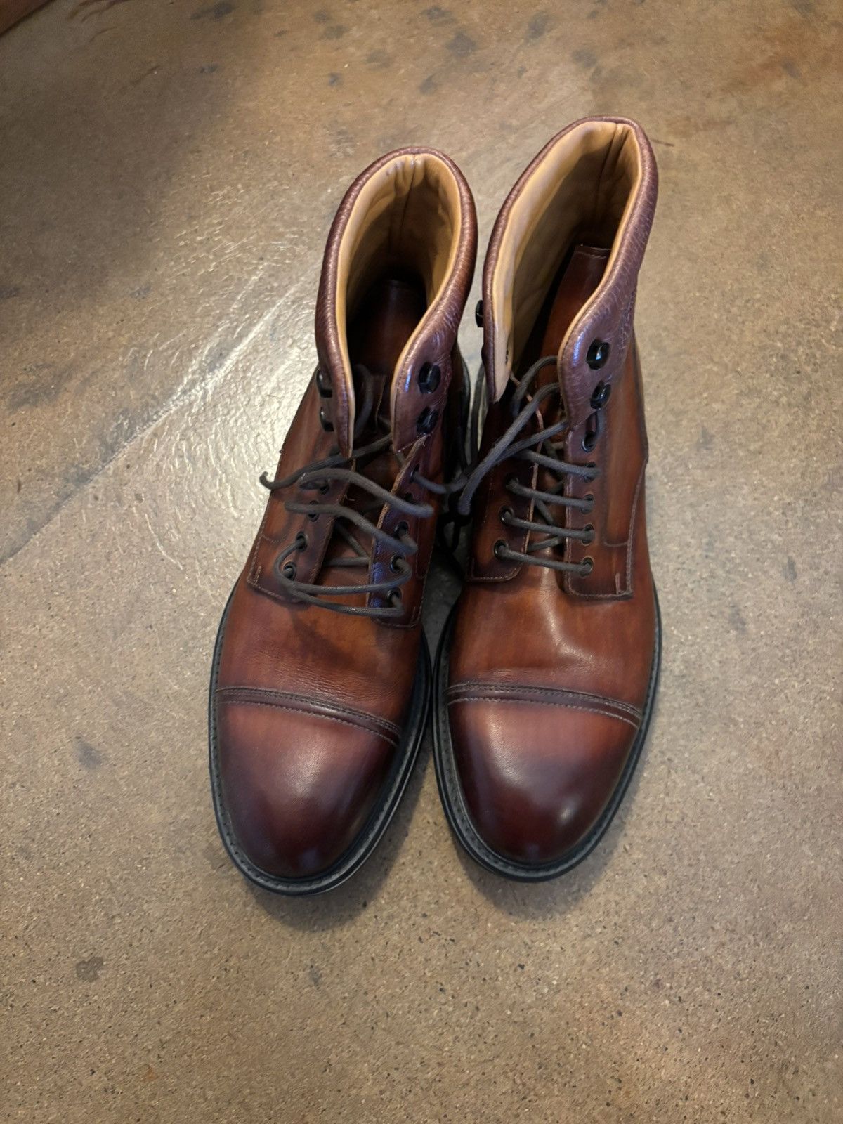 Magnanni Magnanni Brown Leather Boots US9 EU42 Size US 9 / EU 42 - 3 Thumbnail