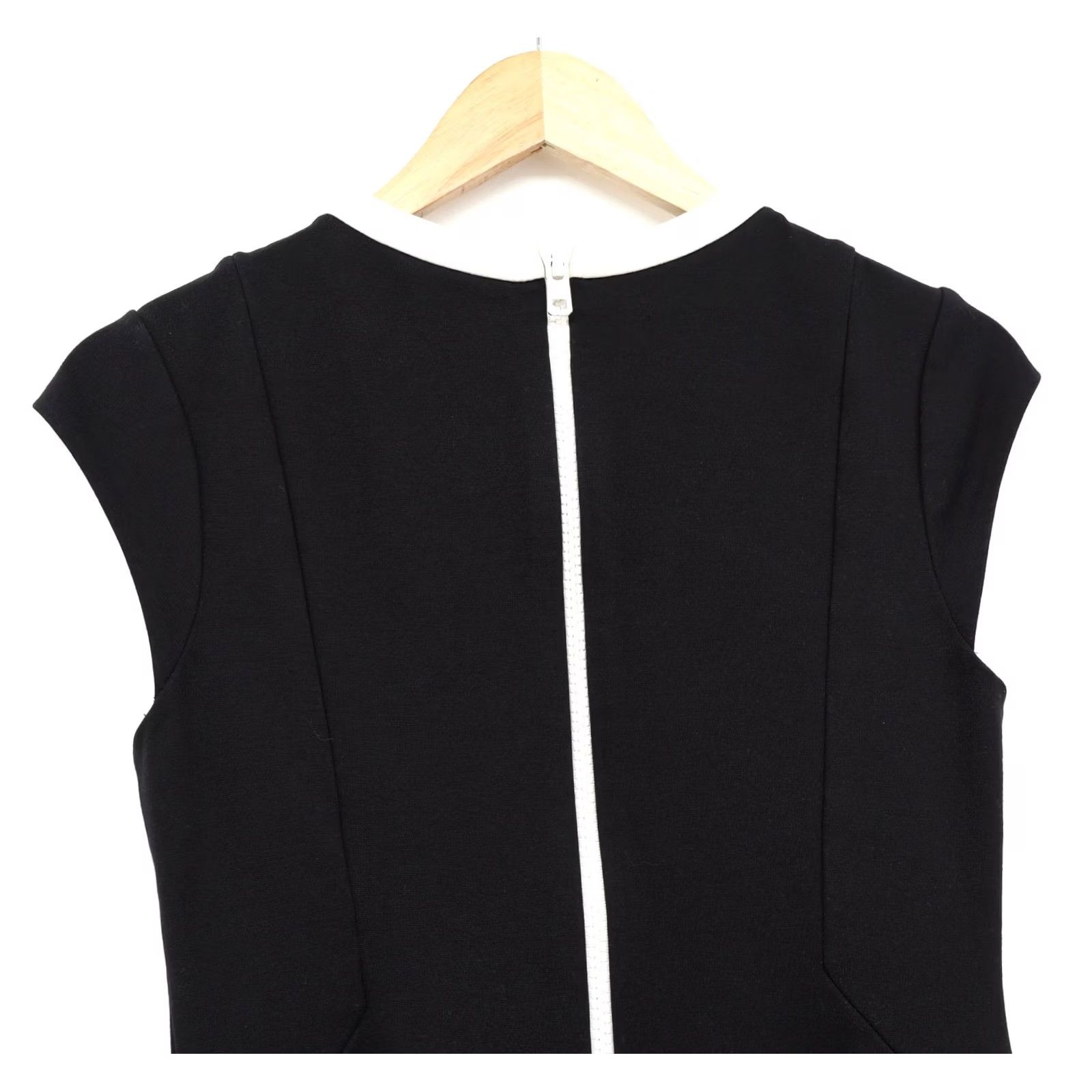 Vintage Kate Spade Women's Daria Black White Cap Sleeve Mini Sheath Dress Sz 2 Size XS / US 0-2 / IT 36-38 - 5 Thumbnail