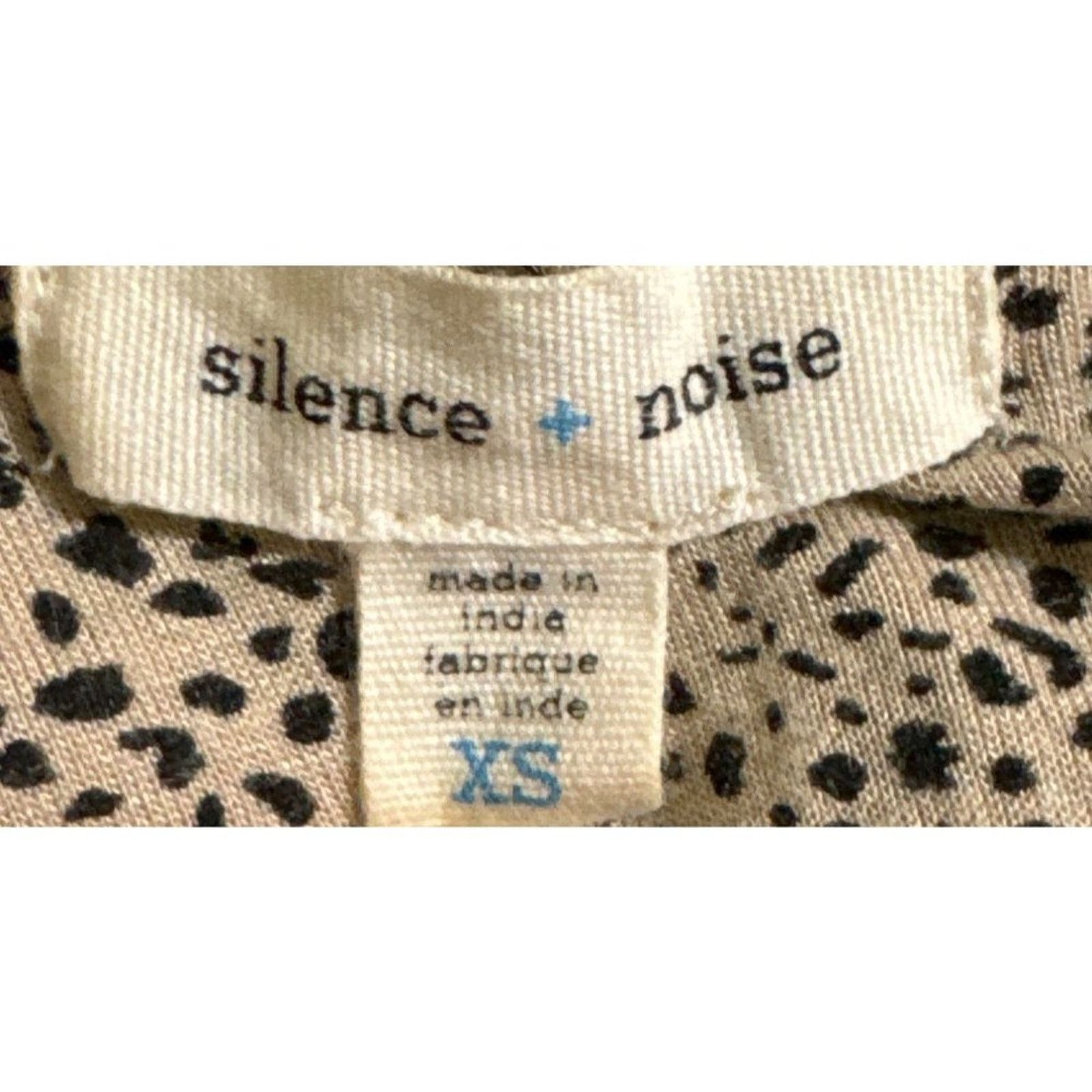 Other Silence & Noise Tiered Lace Tank Top Beige Black XS Size XS / US 0-2 / IT 36-38 - 4 Thumbnail