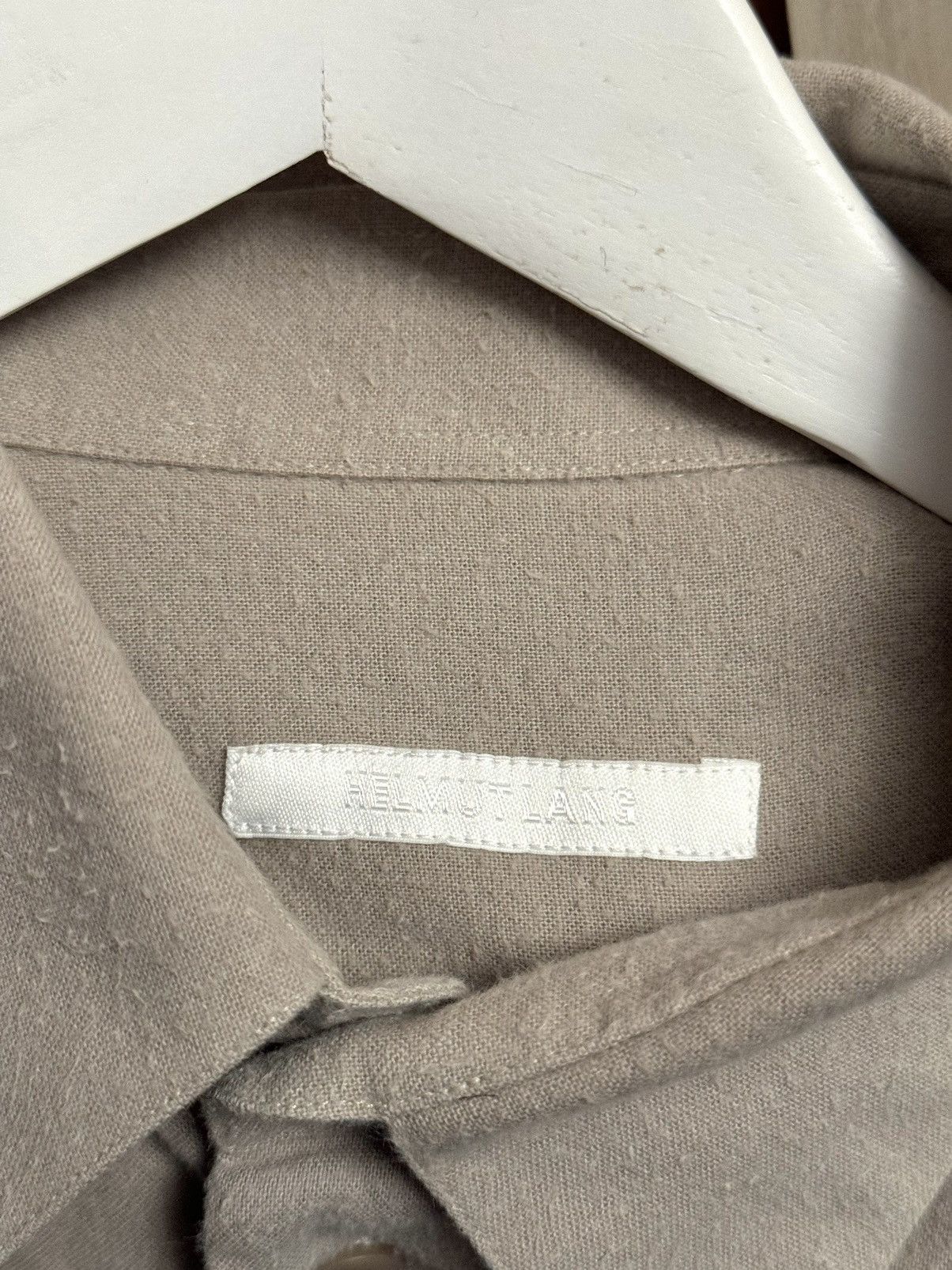 Helmut Lang × Vintage helmut Lang vintage bondage grey shirt 40 men Size US M / EU 48-50 / 2 - 2 Thumbnail