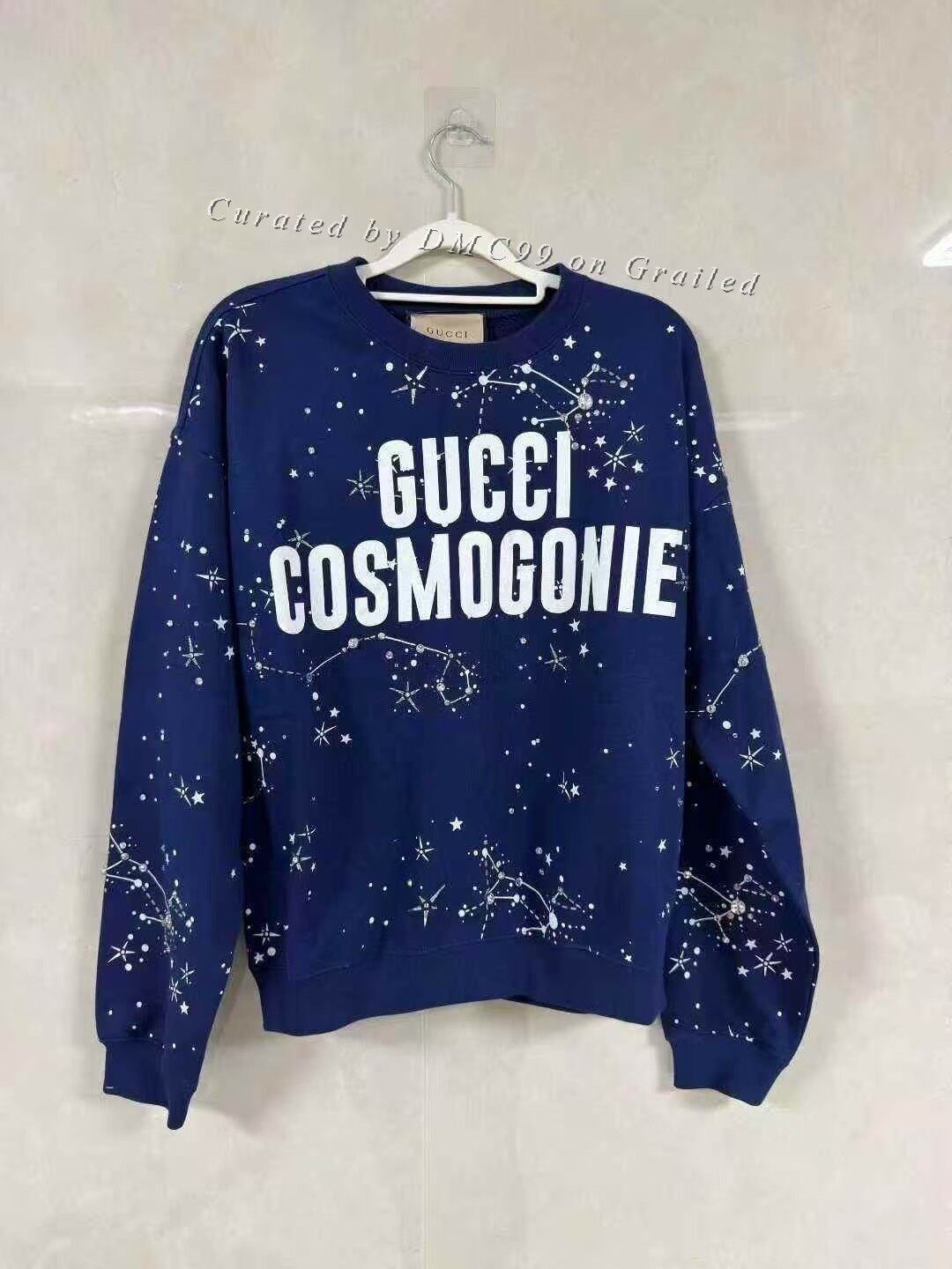 Gucci Gucci Blue Constellation Logo Long-Sleeve Sweatshirt Size XS / US 0-2 / IT 36-38 - 1 Thumbnail
