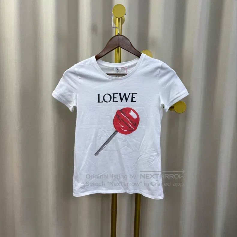 Loewe Loewe White Candy Cane Short-sleeve Size XS / US 0-2 / IT 36-38 - 1 Thumbnail
