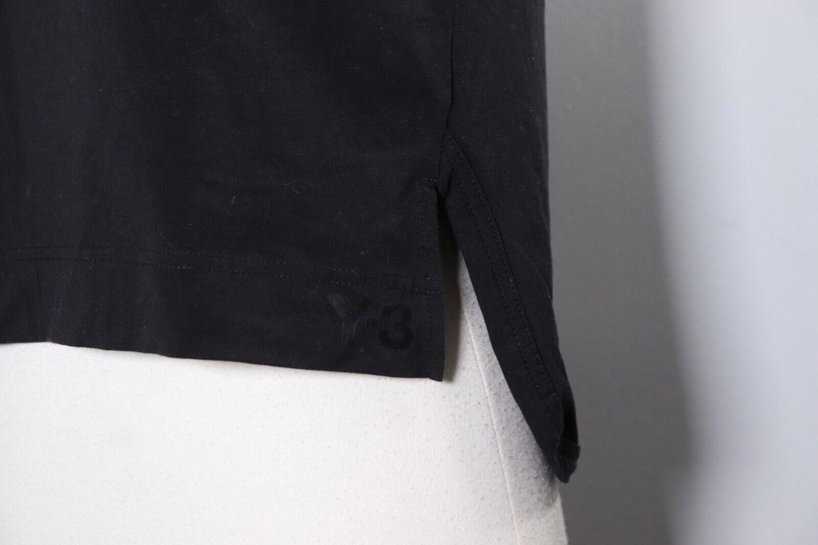 Y-3 Y-3 Adidas Yohji Yamamoto Small Black Crew Neck T-Shirt Top Size S / US 4 / IT 40 - 3 Thumbnail