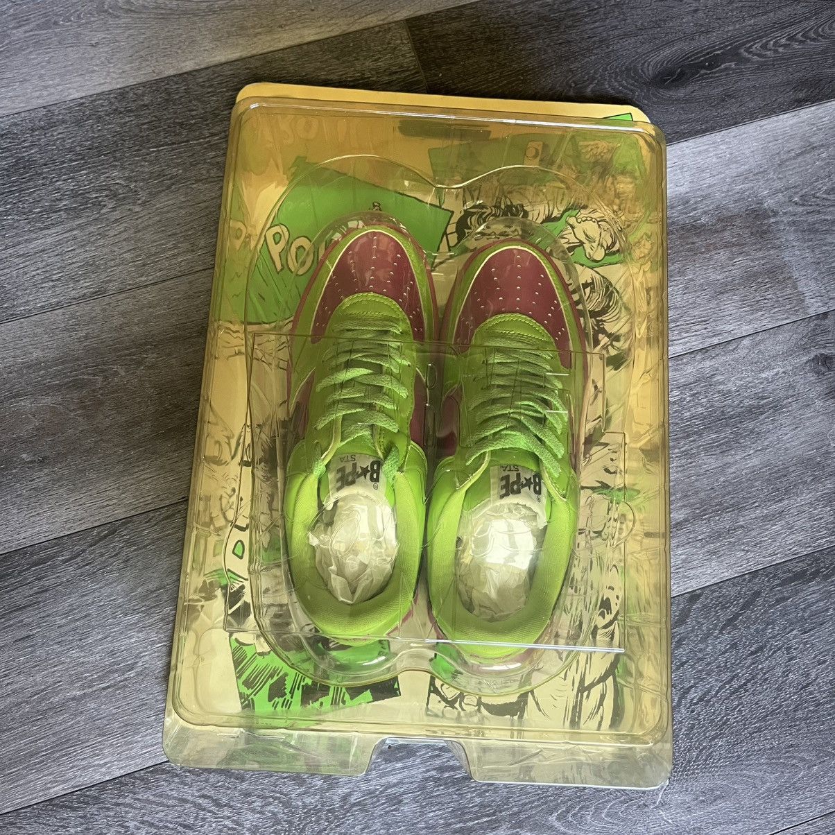 Bape × Marvel Comics RARE OG 2005 A BATHING APE BAPESTA HULK MARVEL LOW SHOES 9 Size US 9 / EU 42 - 13 Thumbnail