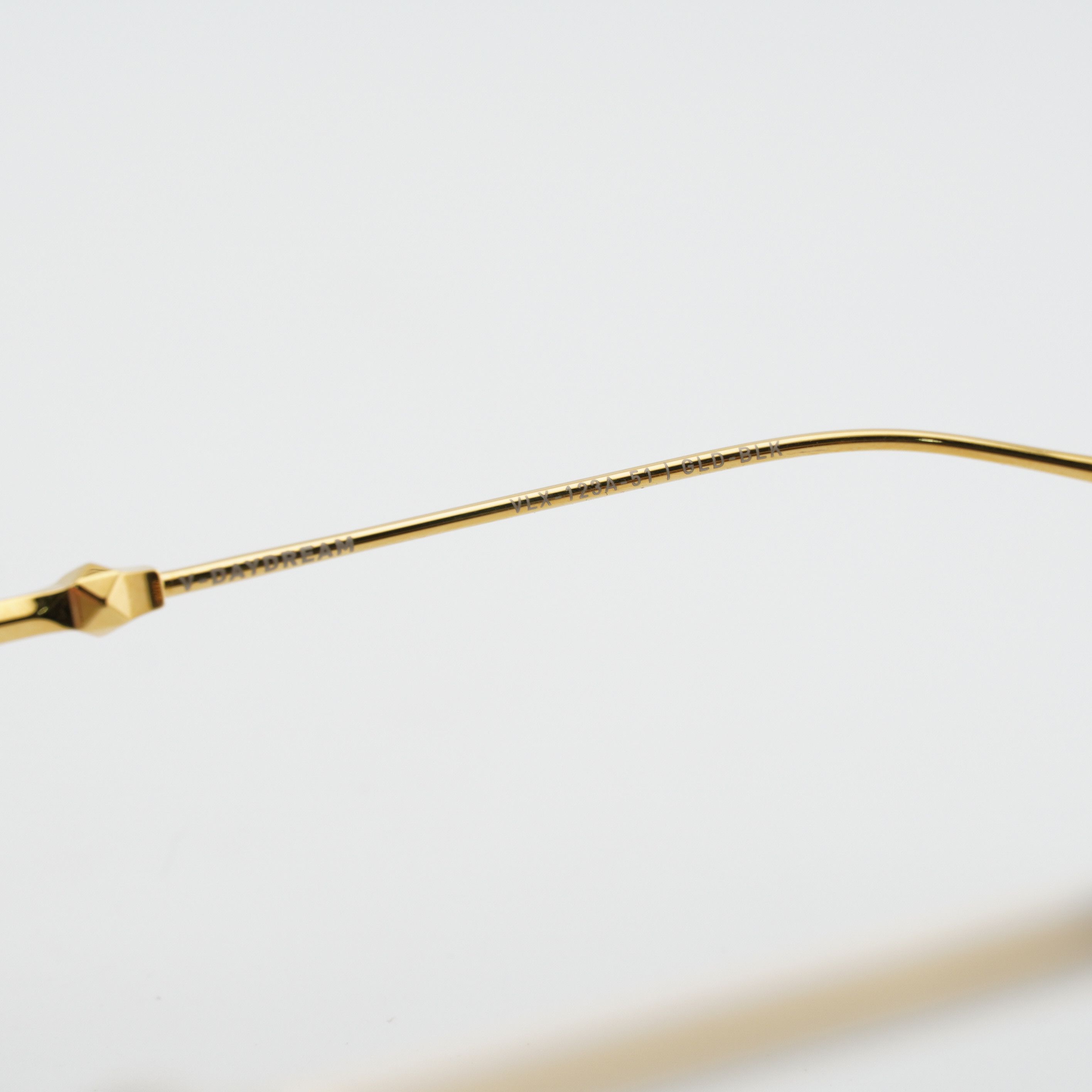 Valentino Valentino V-DAYDREAM VLX-123A-CH Eyeglasses Black/Gold 51mm Size ONE SIZE - 5 Thumbnail