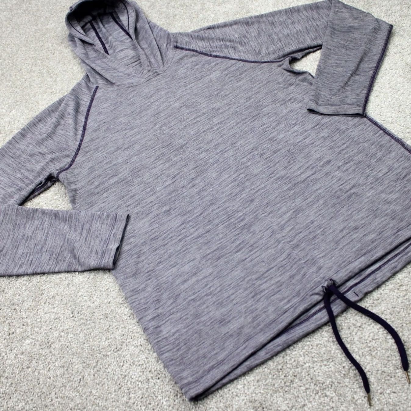 Under Armour Under Armour Hoodie Womens Large Purple Logo Athletic Pullover Hoodie Jacket Shirt Size L / US 10 / IT 46 - 4 Thumbnail