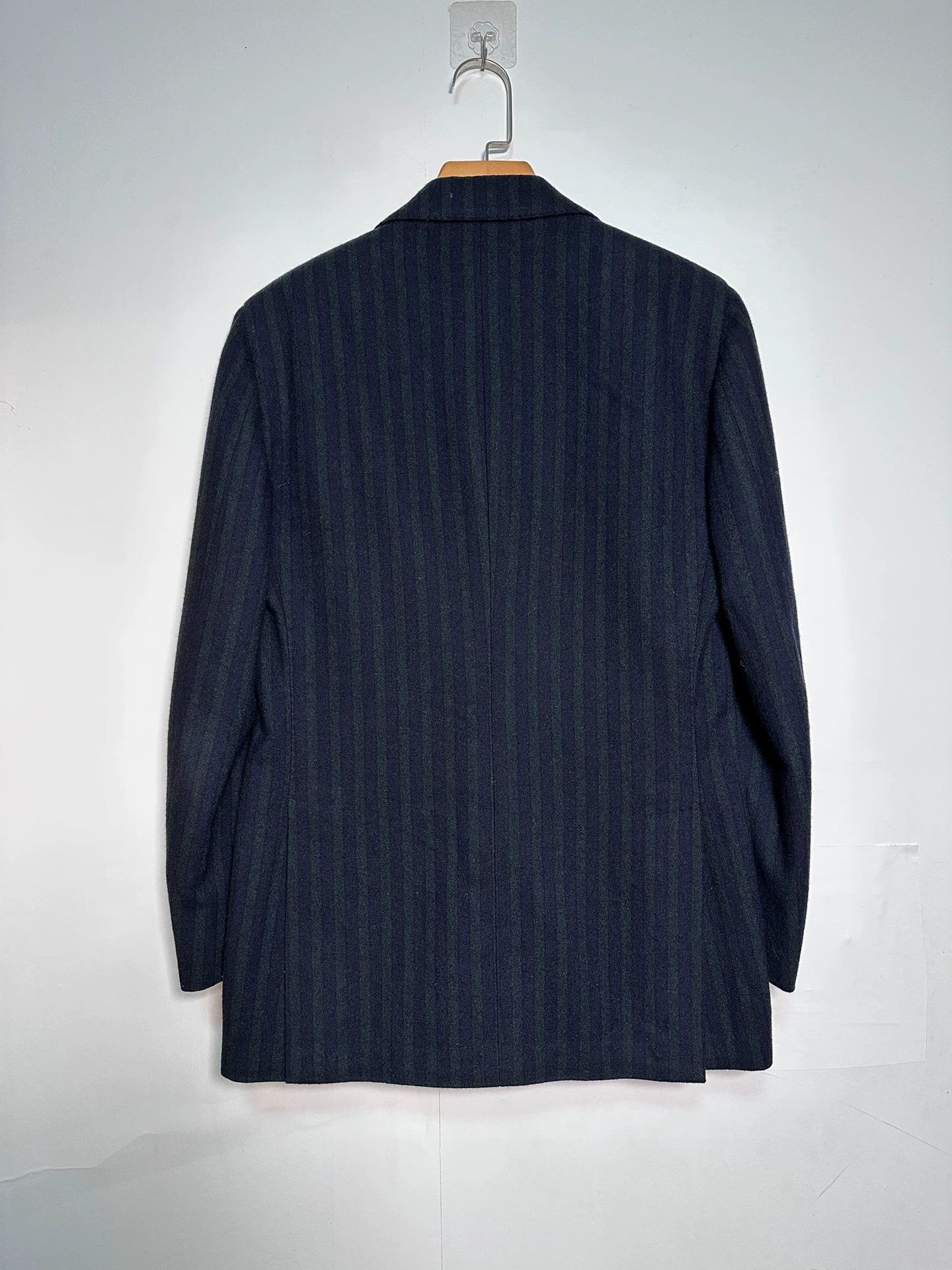 Lardini Lardini Slim DB Peak Lapel Suit 70% Wool B-G Stripe Size 40R - 2 Thumbnail