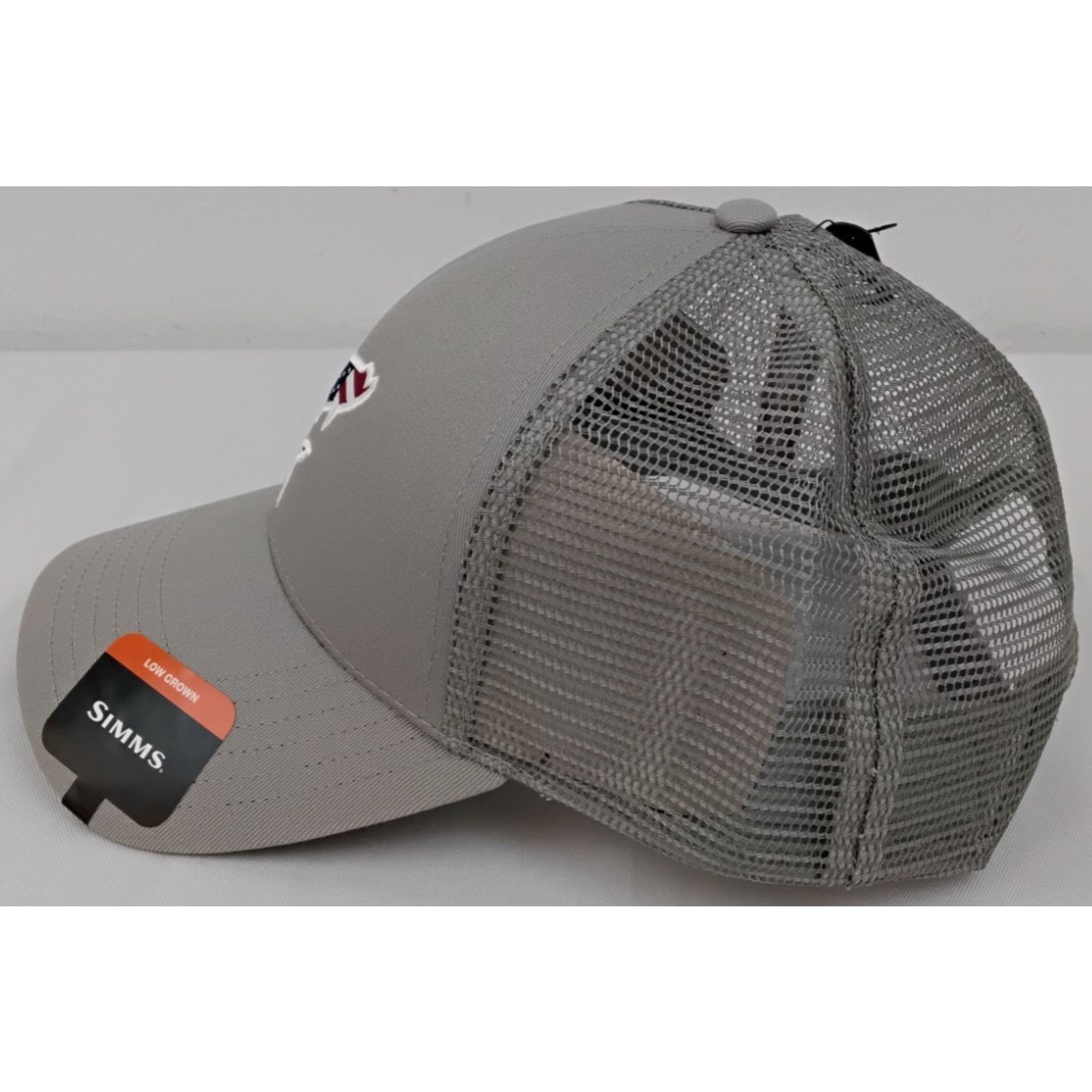 Simms Simms USA Catch Trucker Sterling Gray Ball Cap New With Tag Size ONE SIZE - 6 Thumbnail