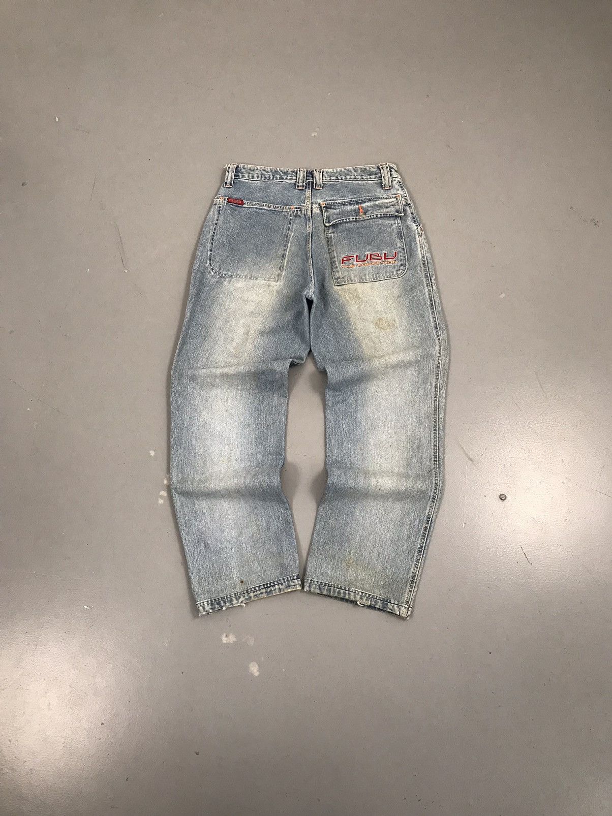Fubu × Vintage Vintage Fubu SpellOut tapered fit denim Size US 31 - 1 Thumbnail