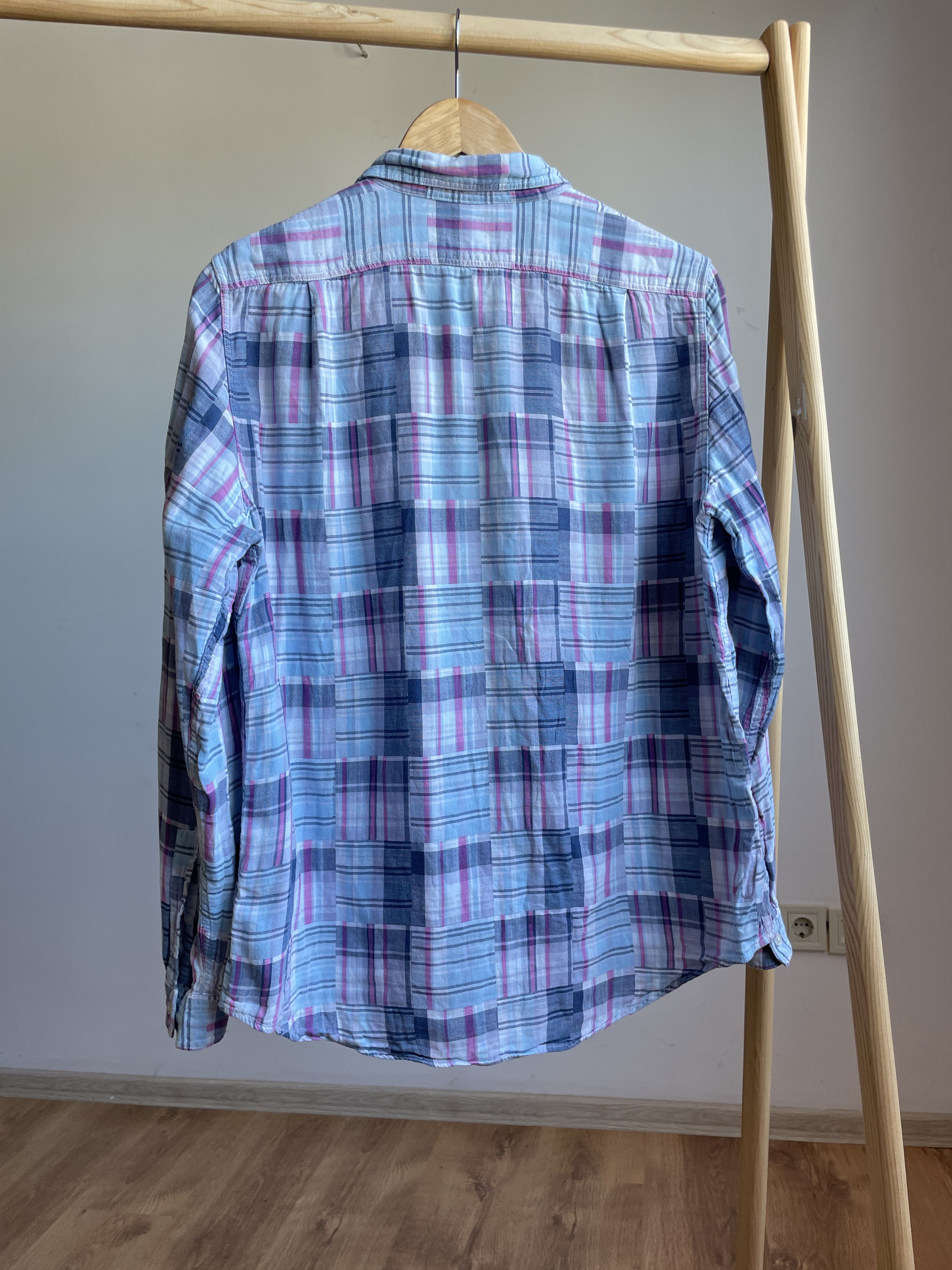 Acne Studios Acne Studios Womens Pop Base Patchwork Shirt Size EUR 38 Size XS / US 0-2 / IT 36-38 - 2 Thumbnail