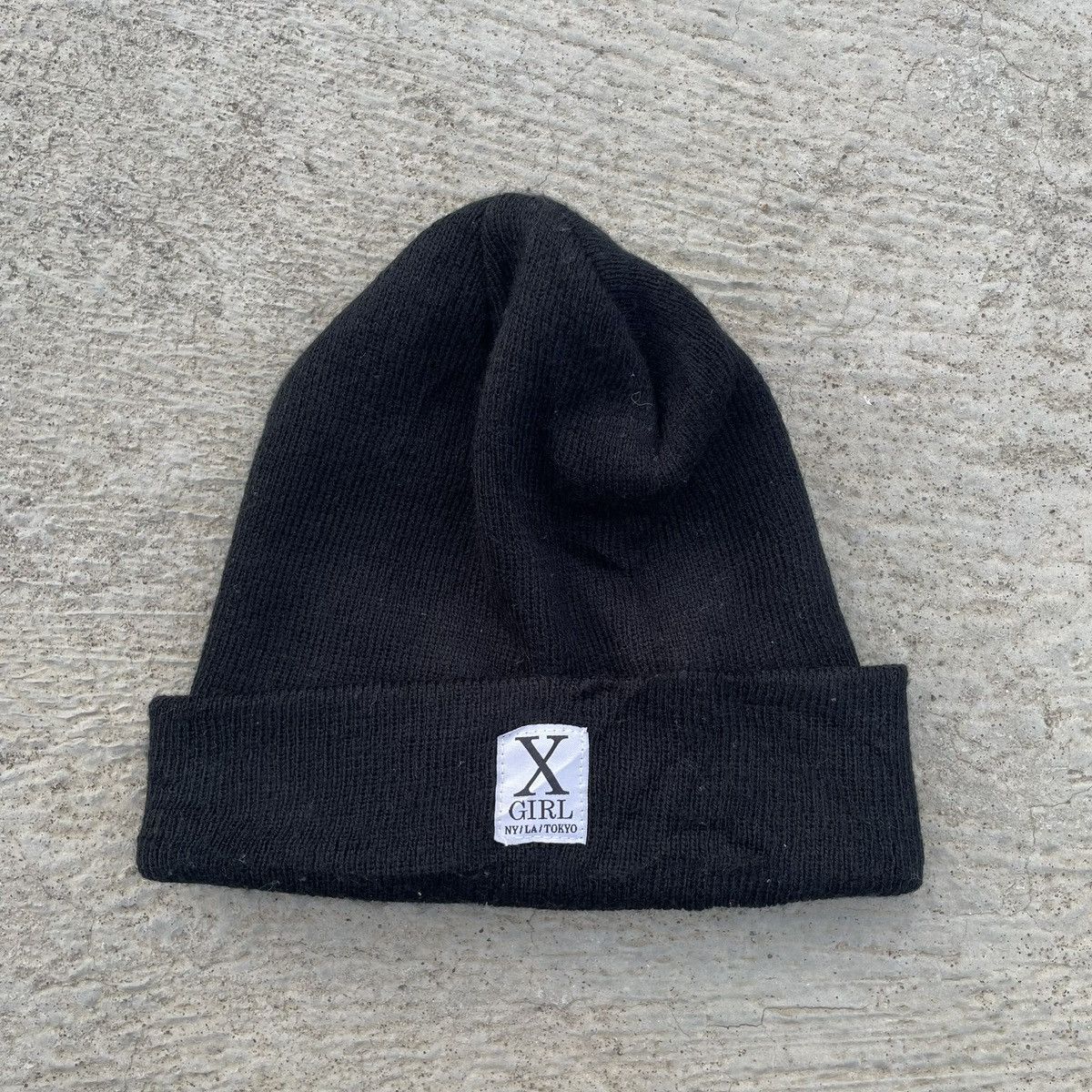 Simple x-girl beanie hat
