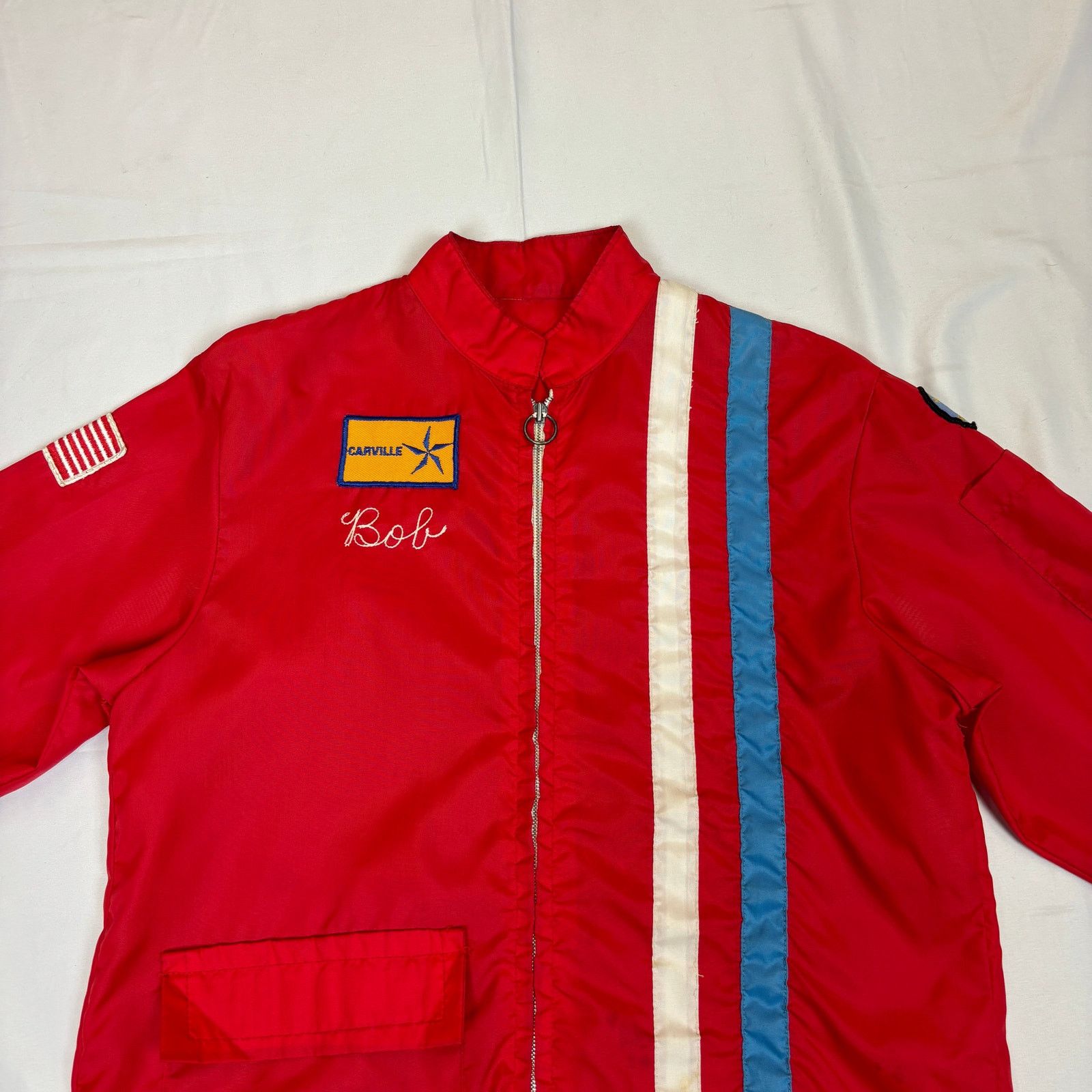 Vintage Vintage NBCA Chain Stitch Racing Windbreaker Zip Jacket Size US L / EU 52-54 / 3 - 2 Thumbnail