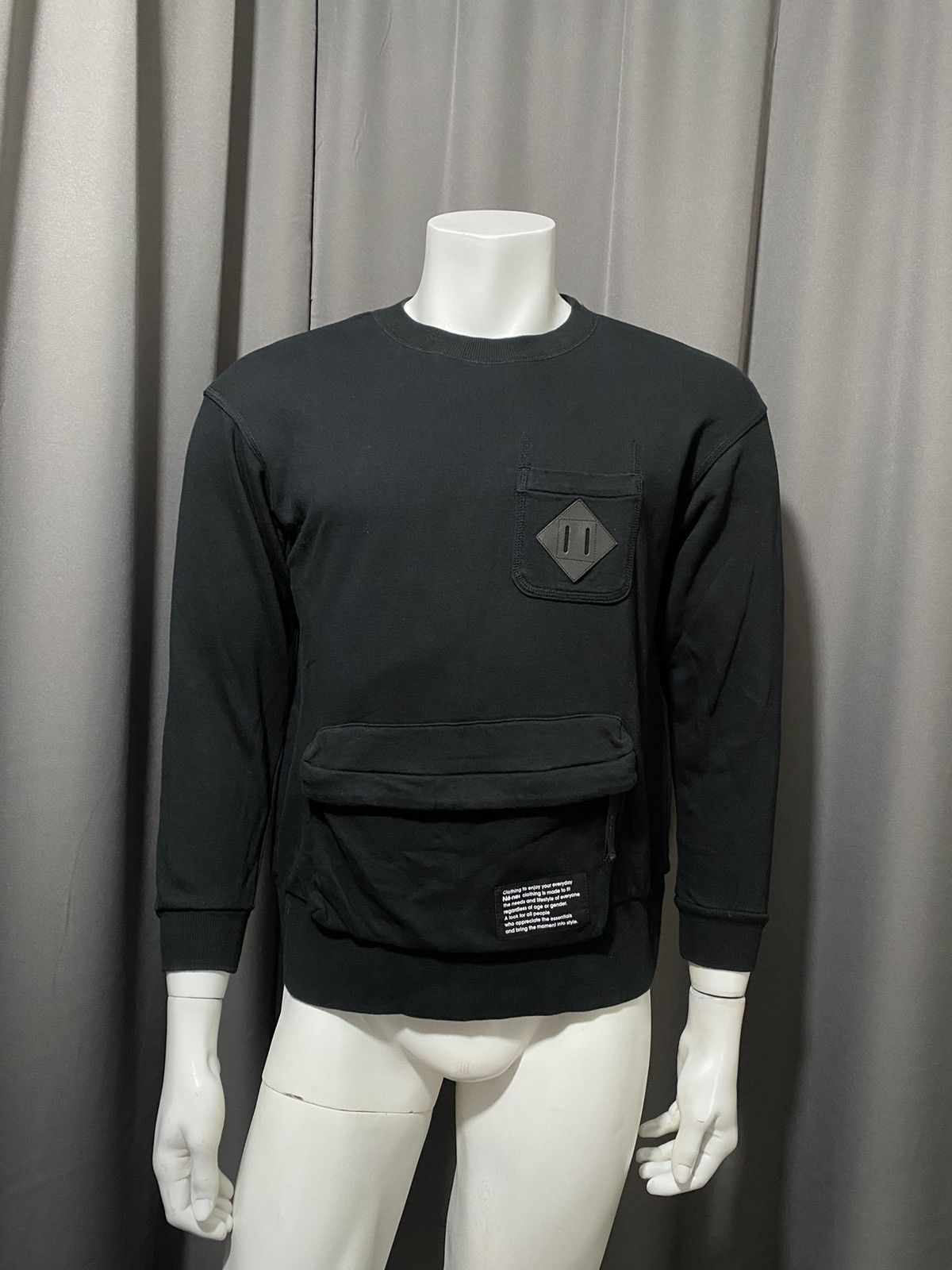 Issey Miyake × Ne-Net Ne-net- Kangaroo Pouch Crewneck Size US S / EU 44-46 / 1 - 2 Thumbnail