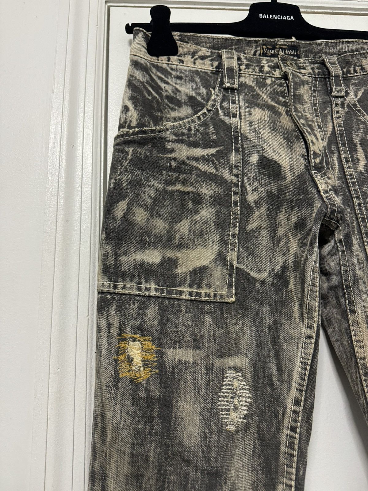 Yasuyuki Ishii Distressed Jeans Size US 31 - 4 Thumbnail