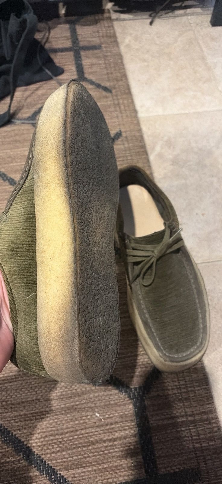 Clarks Wallabee Clark's suede green Size US 10.5 / EU 43-44 - 3 Thumbnail