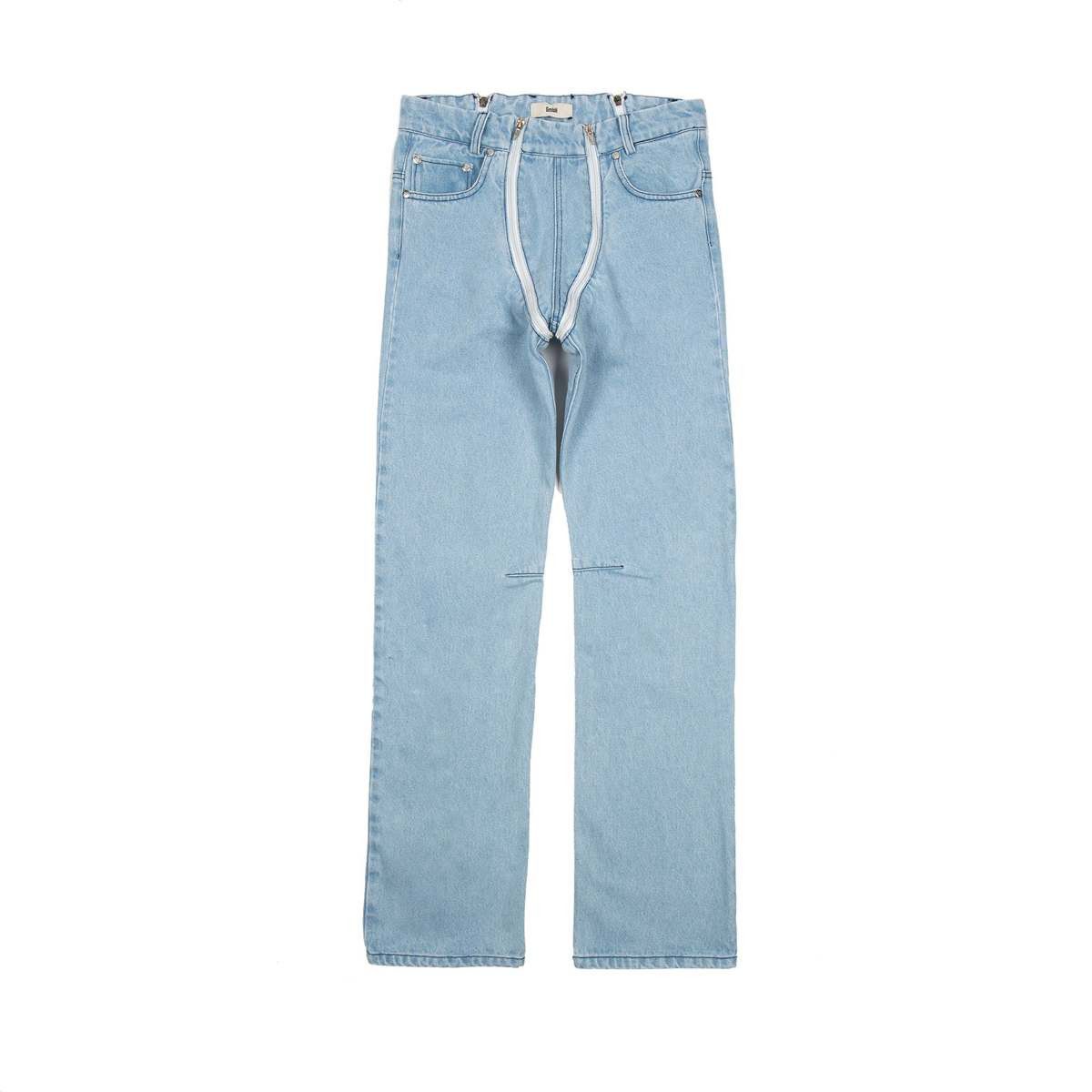 GmbH GMBH double zip straight leg jeans Size US 28 / EU 44 - 6 Thumbnail