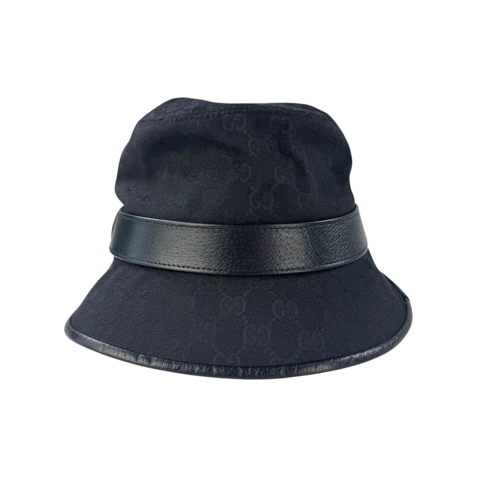 Gucci Gucci Monogram Black Bucket Hat Size ONE SIZE - 4 Thumbnail