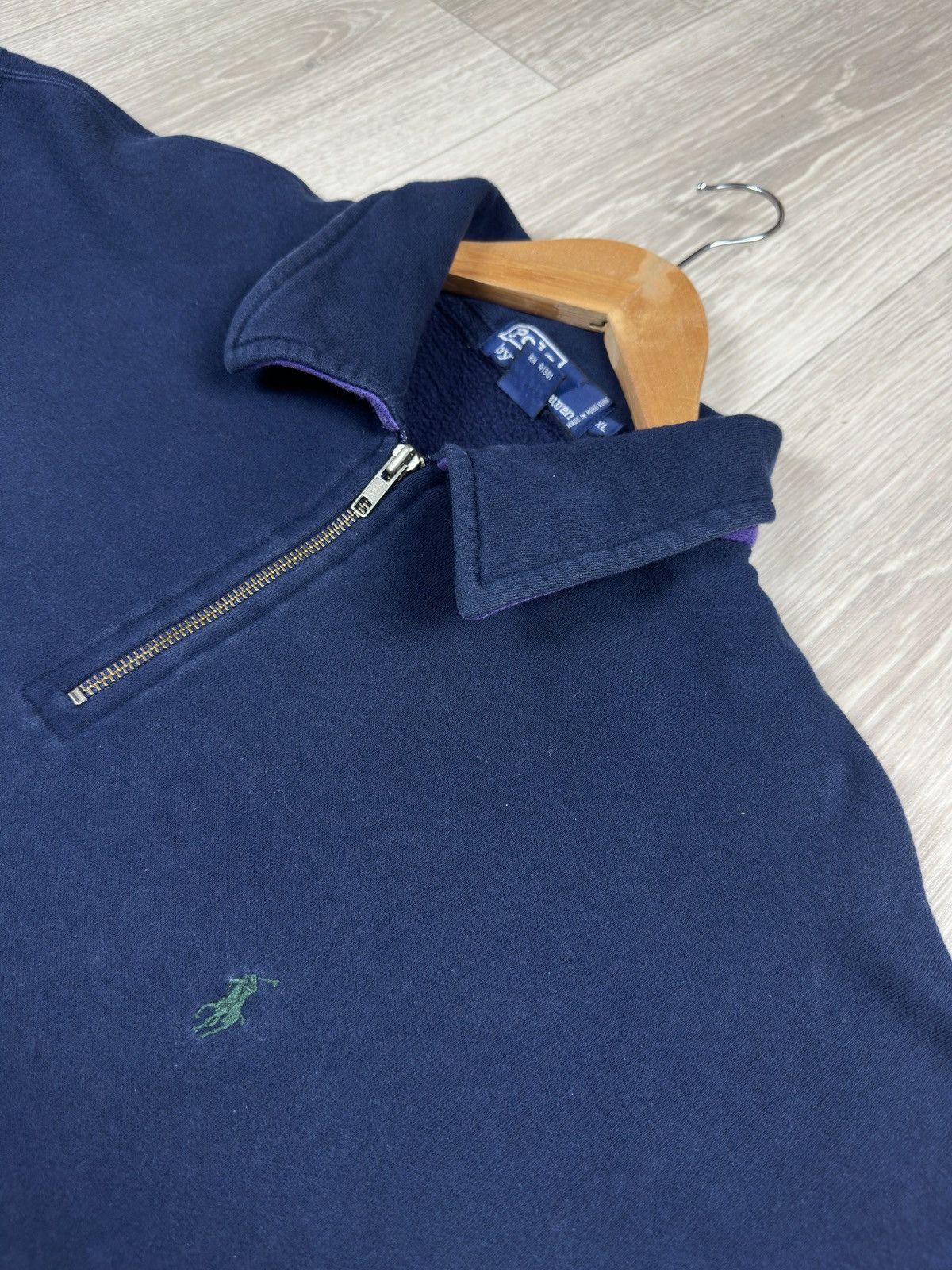 Polo Ralph Lauren Vintage Polo Ralph Lauren Collared 1/4 Zip Fleece Jacket Size US XL / EU 56 / 4 - 4 Thumbnail