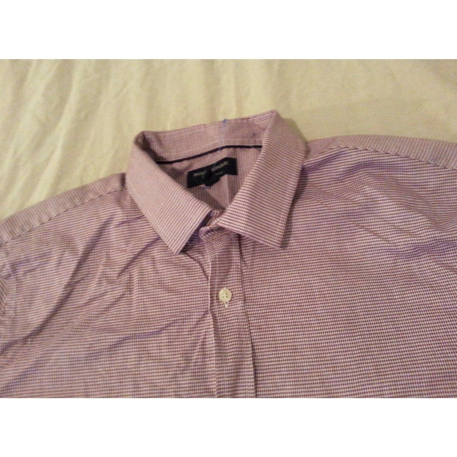 Banana Republic **Red Banana Republic Slim Fit Dress Shirt XL Cotton Long Sleeve** User: Red Banana Republic Slim Fit Dress Shirt XL Cotton Long Sleeve Size 46R - 3 Thumbnail