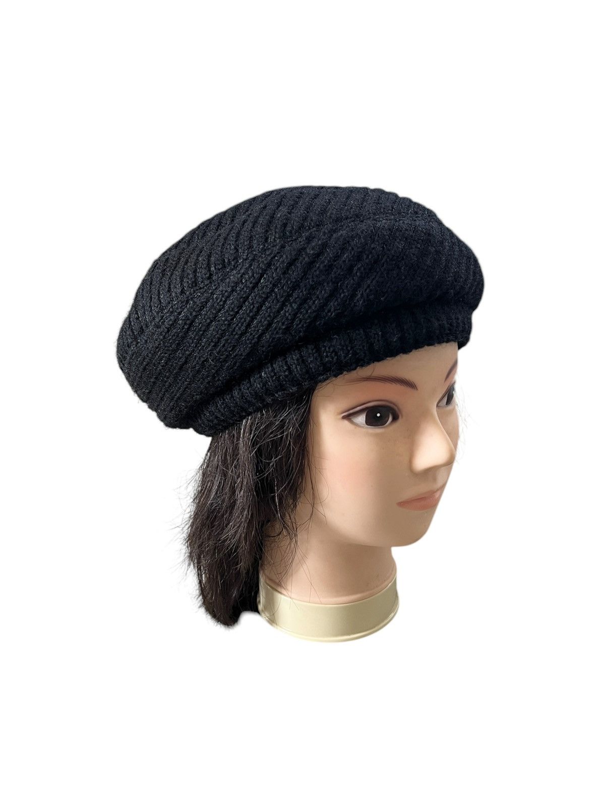 Yohji Yamamoto 1990s Yohji Yamamoto Wool Beret Hat Size ONE SIZE - 1 Thumbnail