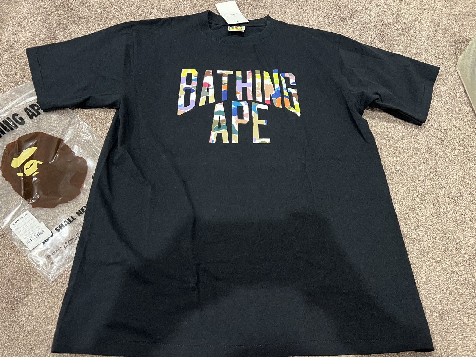 Bape Multi Camo NYC Logo Tee Size US XL / EU 56 / 4 - 1 Thumbnail