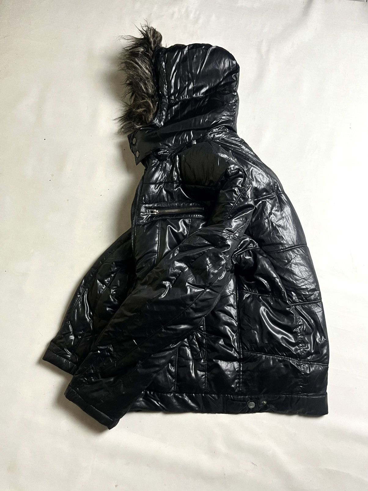 If Six Was Nine 2000s ‘ Spinash Fur Faux Jacket Black / Vkei /Lgb style Size US M / EU 48-50 / 2 - 8 Thumbnail