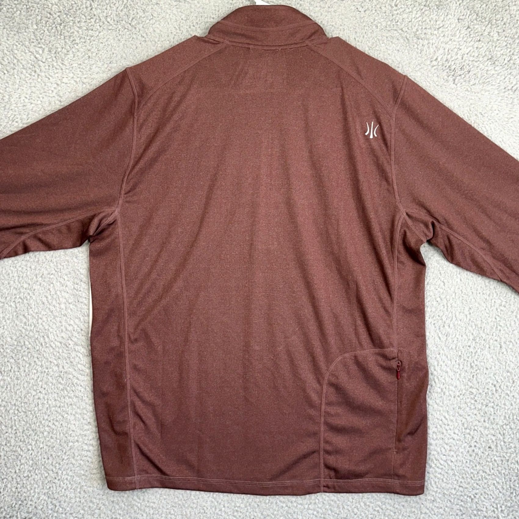 Rhone Rhone Sequoia Pullover Shirt Mens XL Burgundy Red Logo Zip Size US XL / EU 56 / 4 - 3 Thumbnail