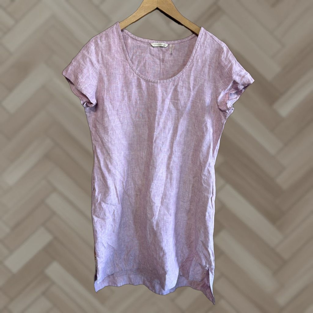 Soft Surroundings Soft Surroundings Dress Kaftan Womens Long Sleeve Linen Pink Small Vintage No N/A Size S / US 4 / IT 40 - 1 Thumbnail