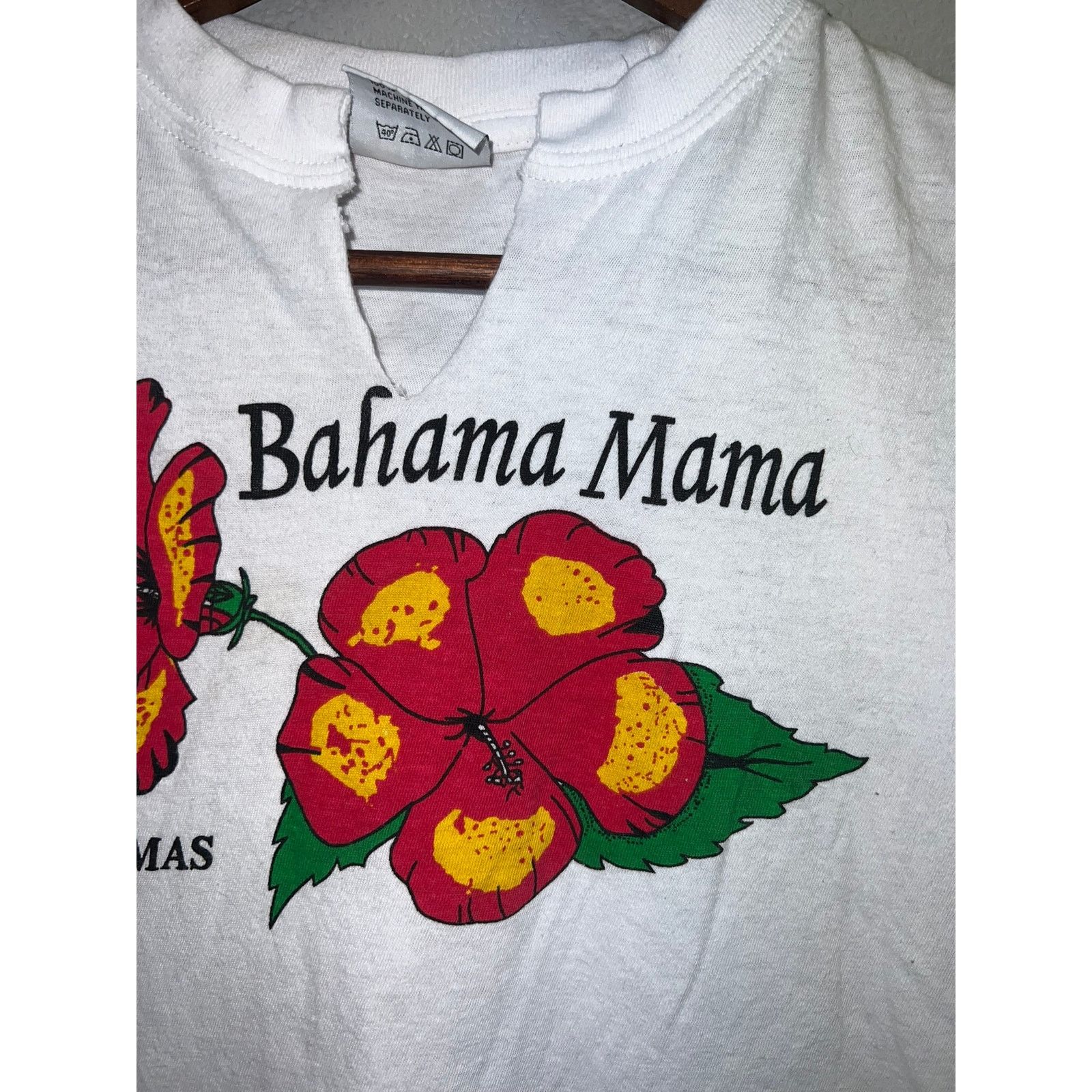 Vintage Vintage Womens Bahama Mama Shirt Bahamas Floral V Neck 90s L Size L / US 10 / IT 46 - 4 Thumbnail