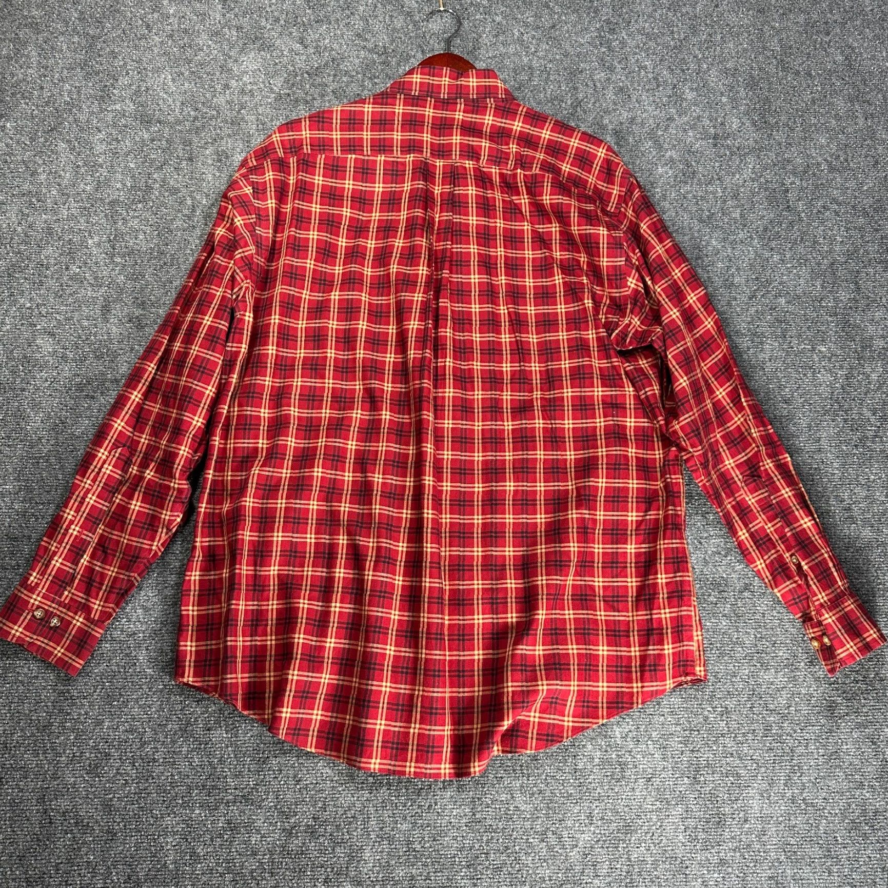 Brooks Brothers Brooks Brothers Shirt Mens Large Button-Down The Original Polo Red Plaid Non Iron Vintage No Size US L / EU 52-54 / 3 - 7 Thumbnail