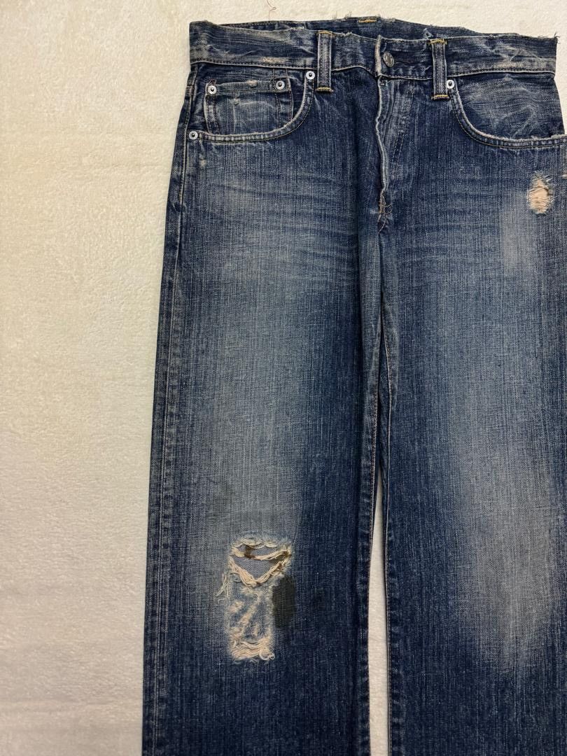 Edwin 💥BAGGY💥90's EDWIN 504R SAND WASHED INSANE DISTRESSED GRUNGE Size US 30 / EU 46 - 4 Thumbnail