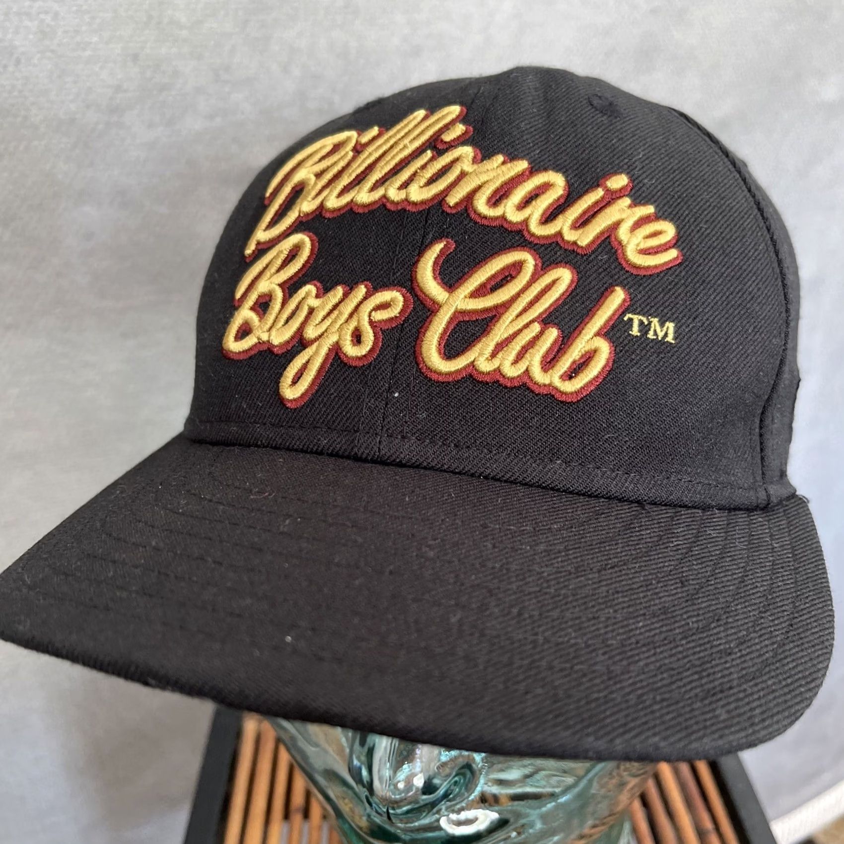 Billionaire Boys Club Billionaire Boys Club New Era Hat Cap Mens 7 1/2 Wool Fitted Streetwear 59FIFTY Black Wool Cap Mens 7 1/2 Baseball Hat Size ONE SIZE - 6 Thumbnail