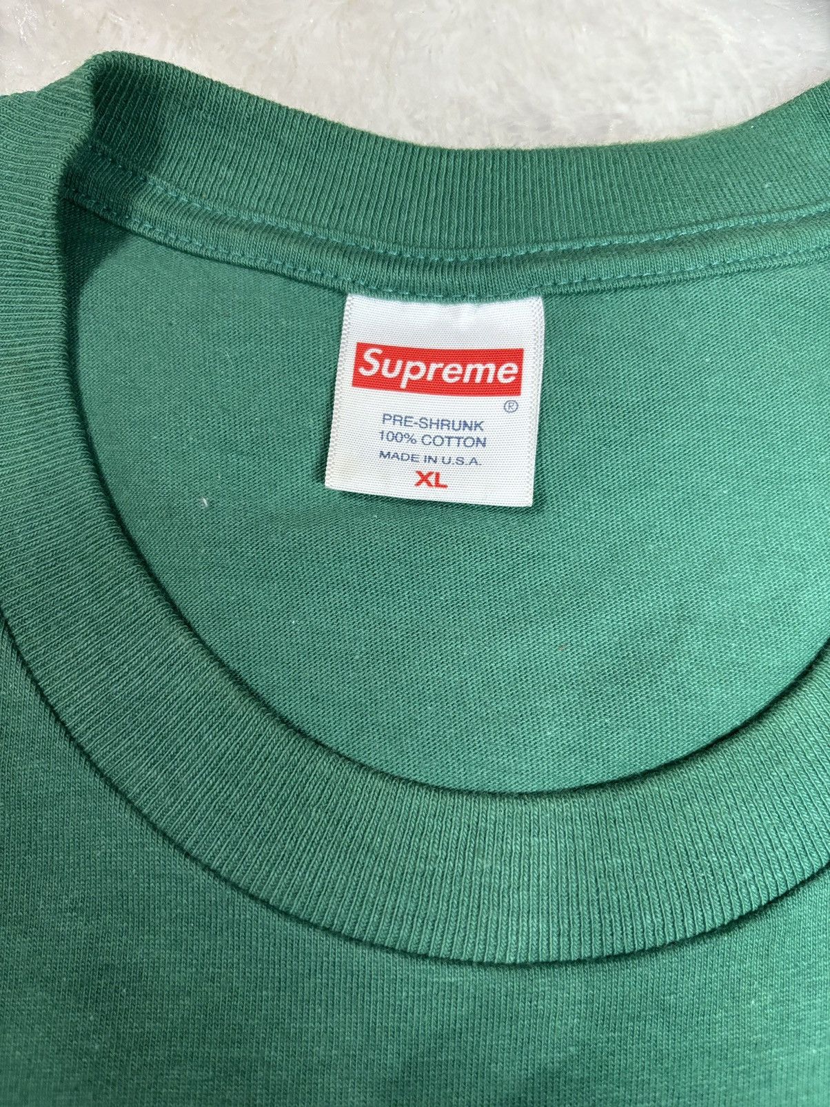 image of Supreme Bandana Box Logo Tee in Green, Men's (Size XL)