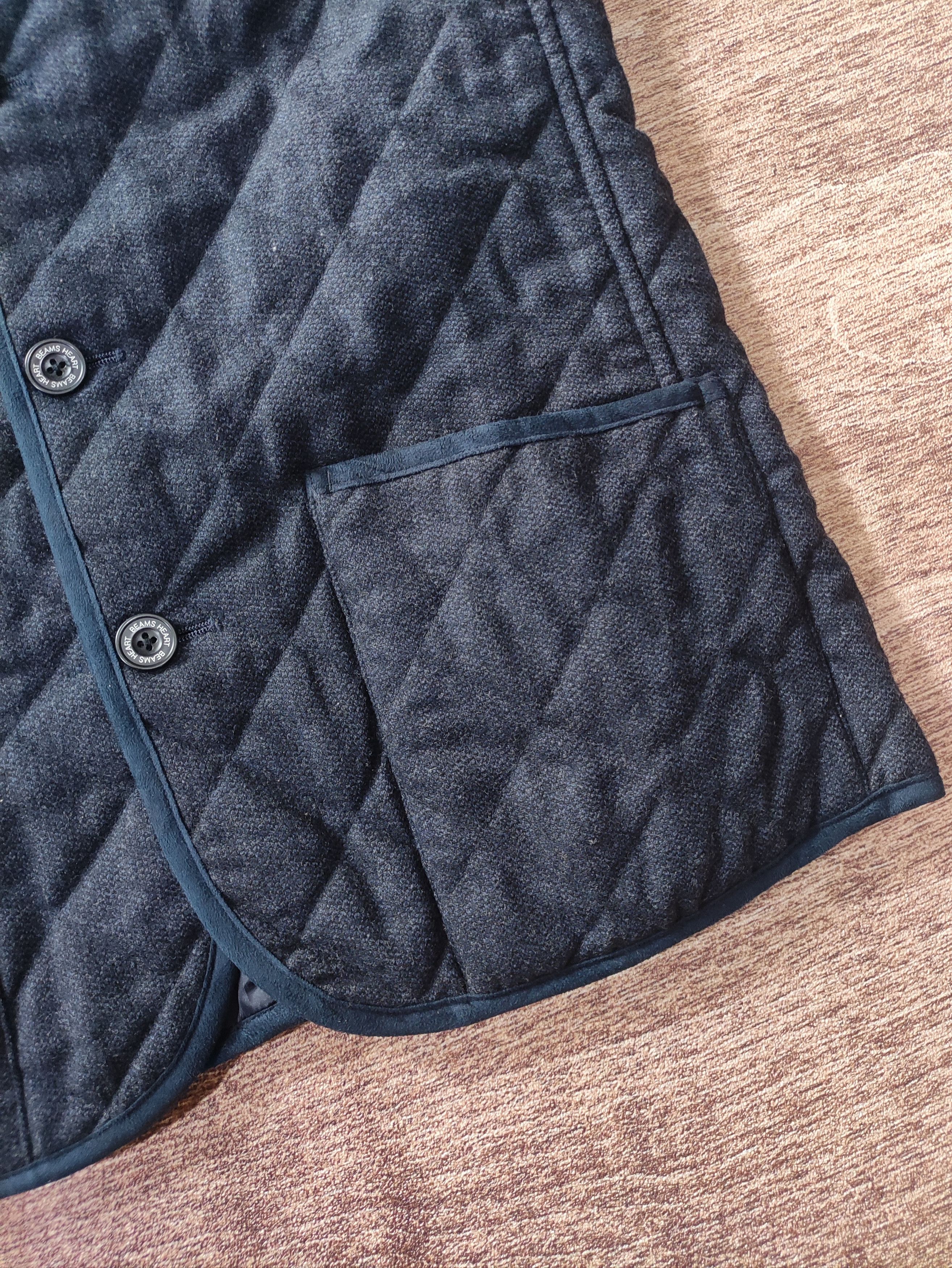Beams Plus × Japanese Brand BEAMS HEART QUILTED JACKET Size US L / EU 52-54 / 3 - 3 Thumbnail