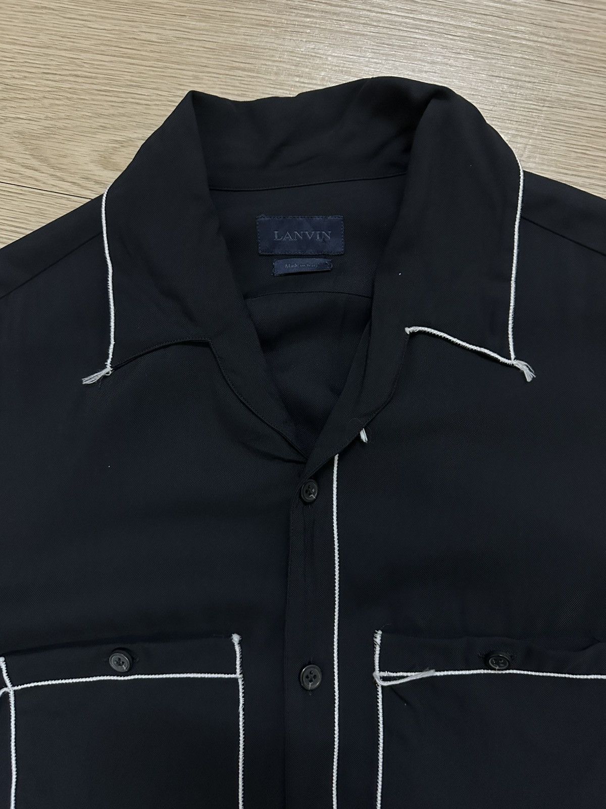 Designer × Lanvin Rare Beautiful Lanvin Chain Stitching Construct Silk Shirt Size US M / EU 48-50 / 2 - 5 Thumbnail