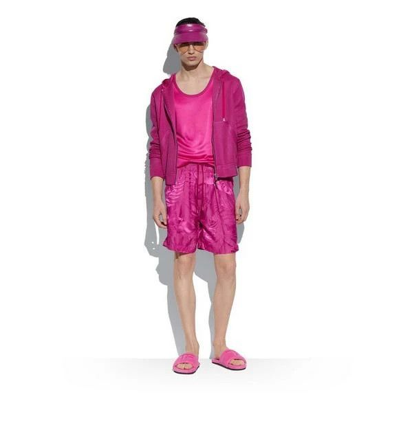 Tom Ford o1loc1c1024 KDL003 Full Zip Hoodie in Pink Size US L / EU 52-54 / 3 - 2 Thumbnail