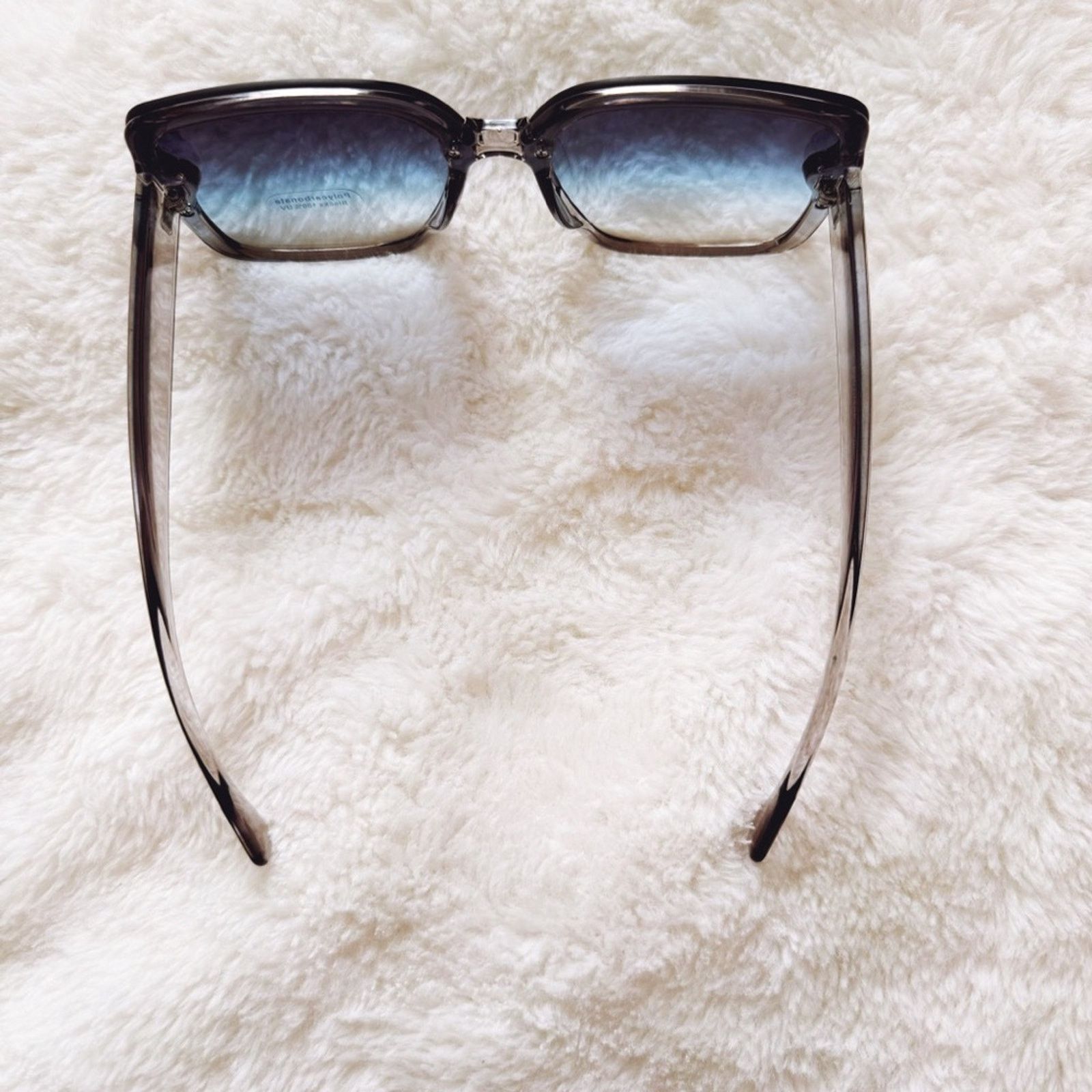 Other Abby Clear Blue Square Frame Sunglasses Size ONE SIZE - 8 Thumbnail