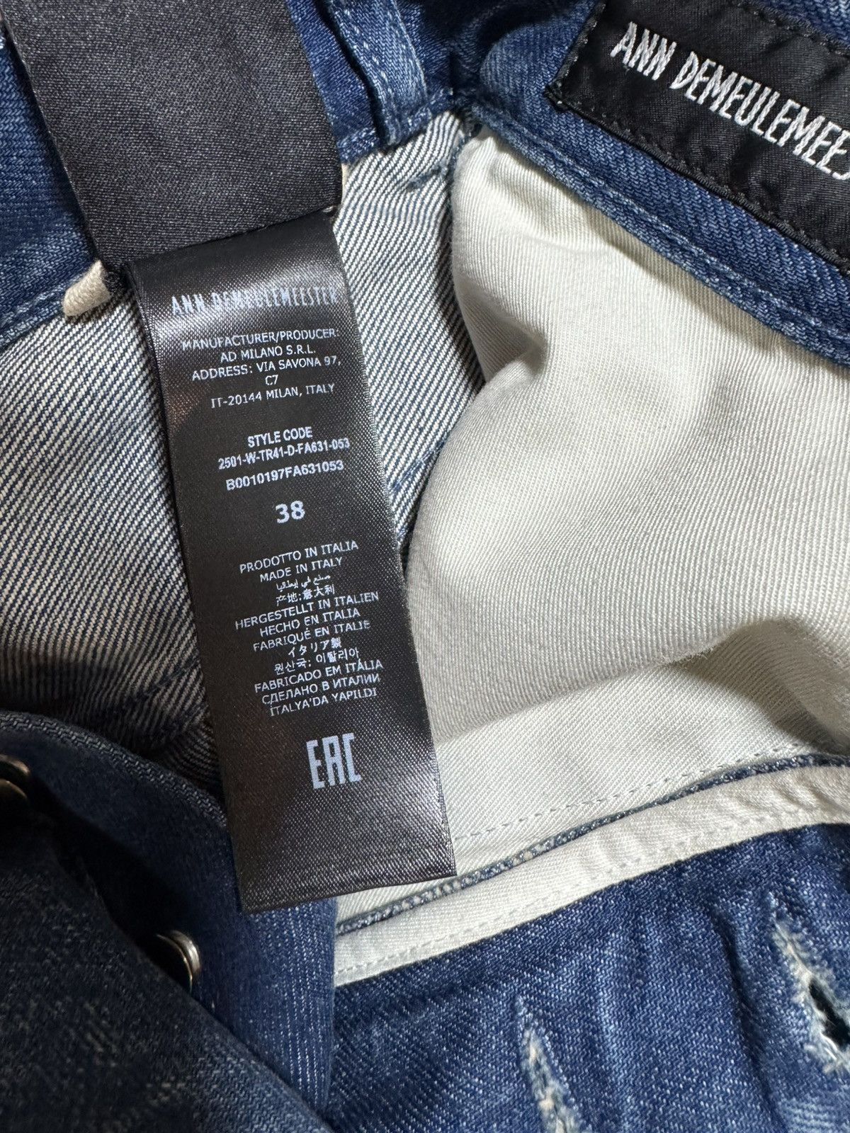 Ann Demeulemeester Ann Demeulemeester Claire Jeans Size 26" / US 2 / IT 38 - 5 Thumbnail
