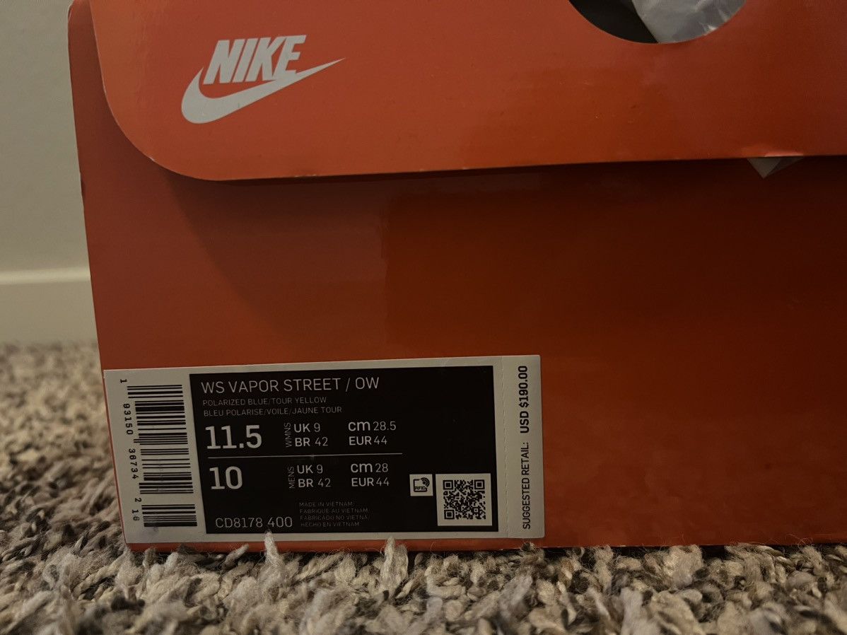 Nike × Off-White Off-white Vapor St., Nike size 10 Size US 10 / EU 43 - 3 Thumbnail