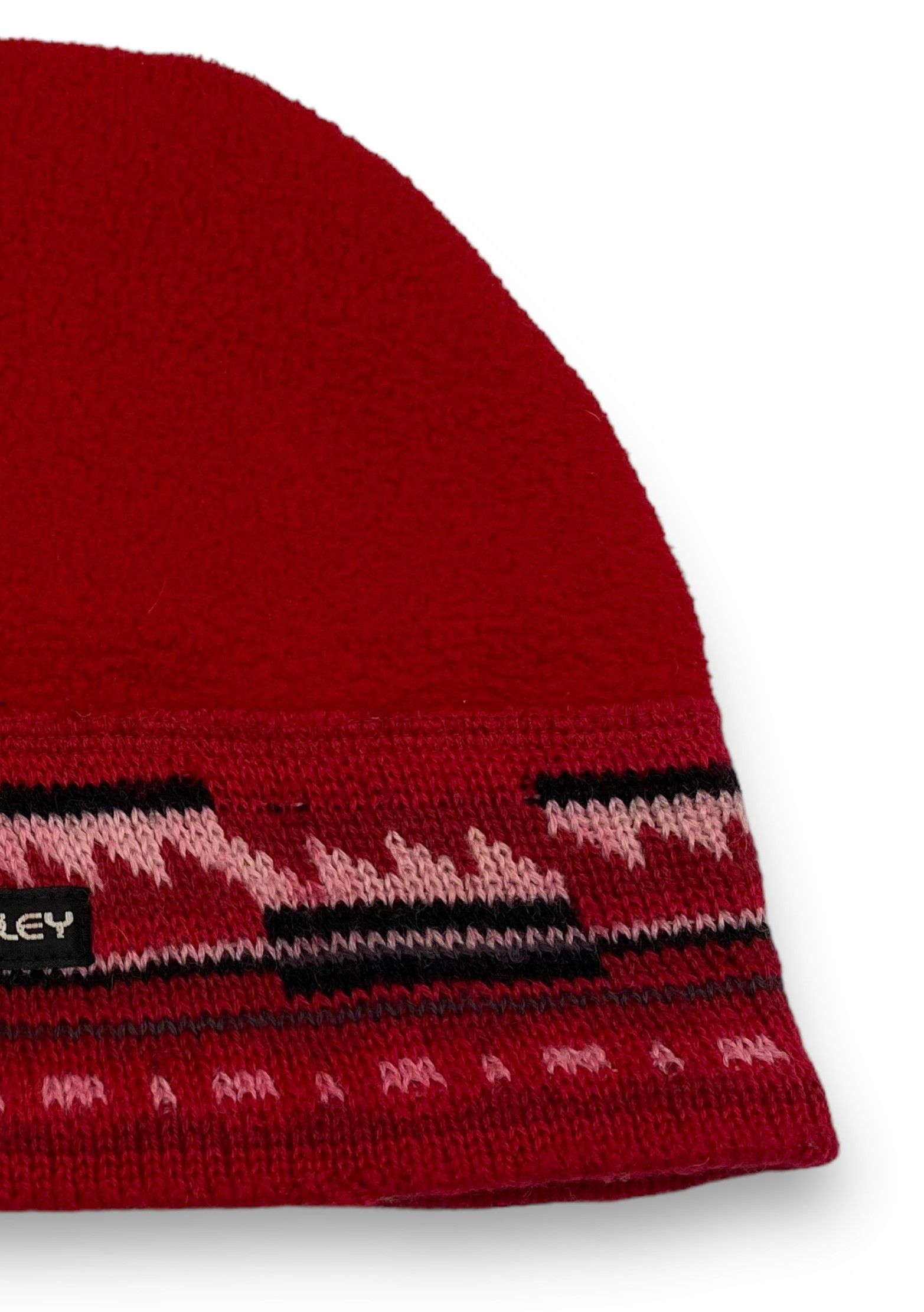 Other 90s Vintage SMILEY Made in USA Red Fleece Warm Beanie M600 Size ONE SIZE - 3 Thumbnail