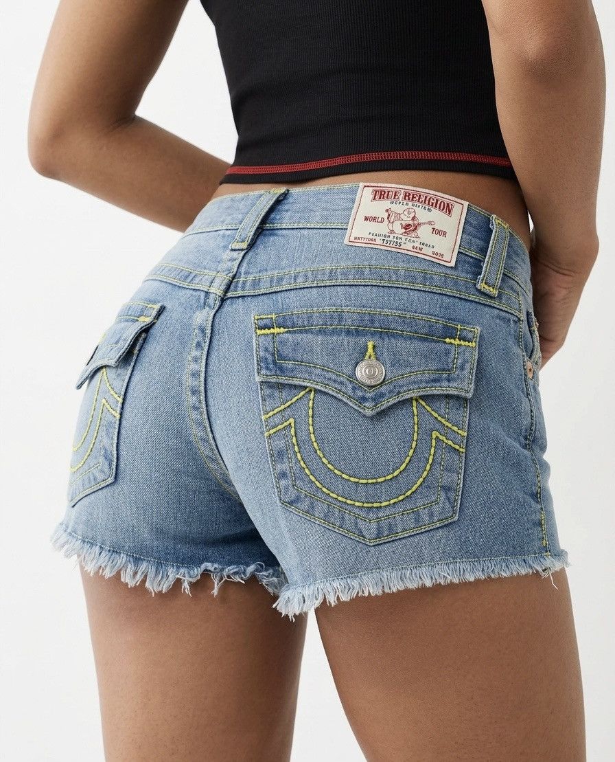 True Religion NWT True Religion joey cut off denim short hot pants Size 25" / US 0 / IT 36 - 1 Thumbnail